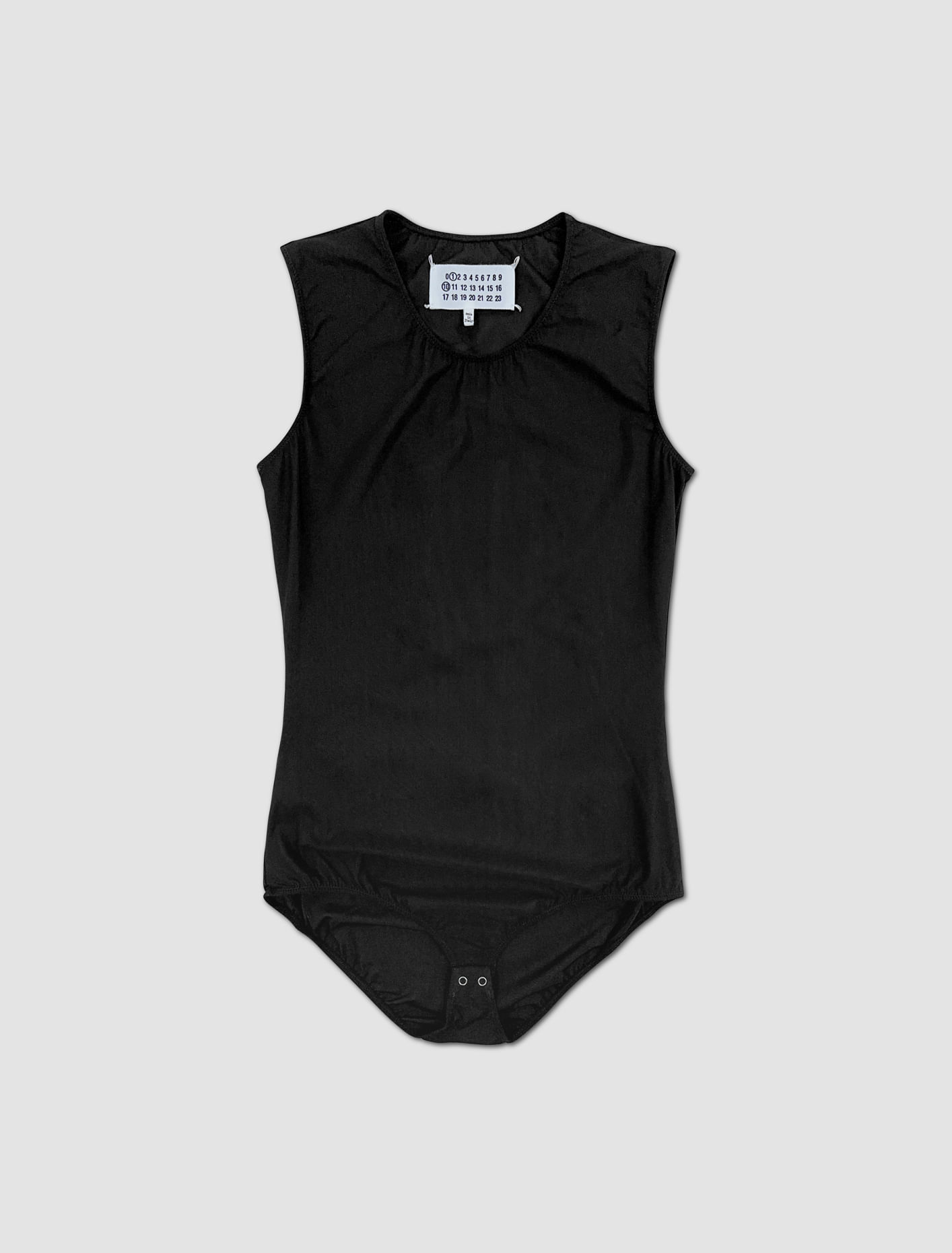 Maison Margiela Sleeveless Bodysuit In Black