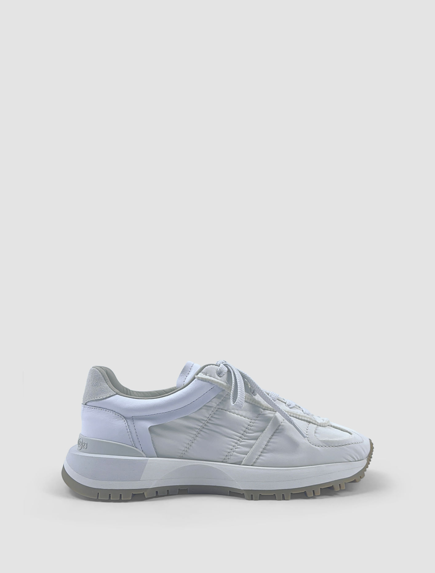 Shop Maison Margiela 50/50 Sneakers In Bianco