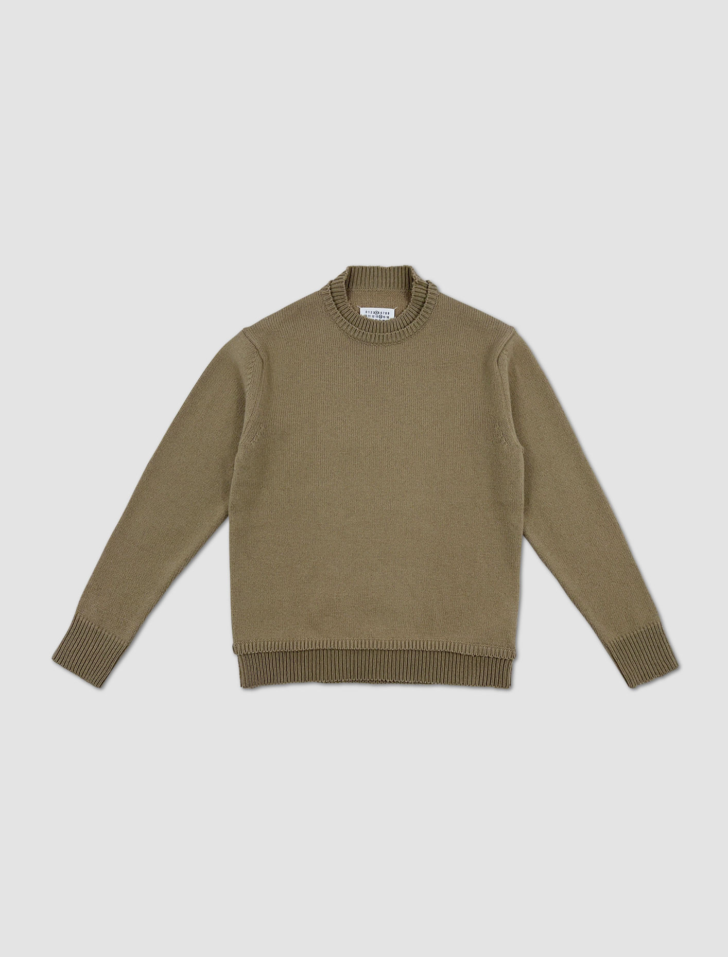 Shop Maison Margiela Sweater With Fringes In Beige