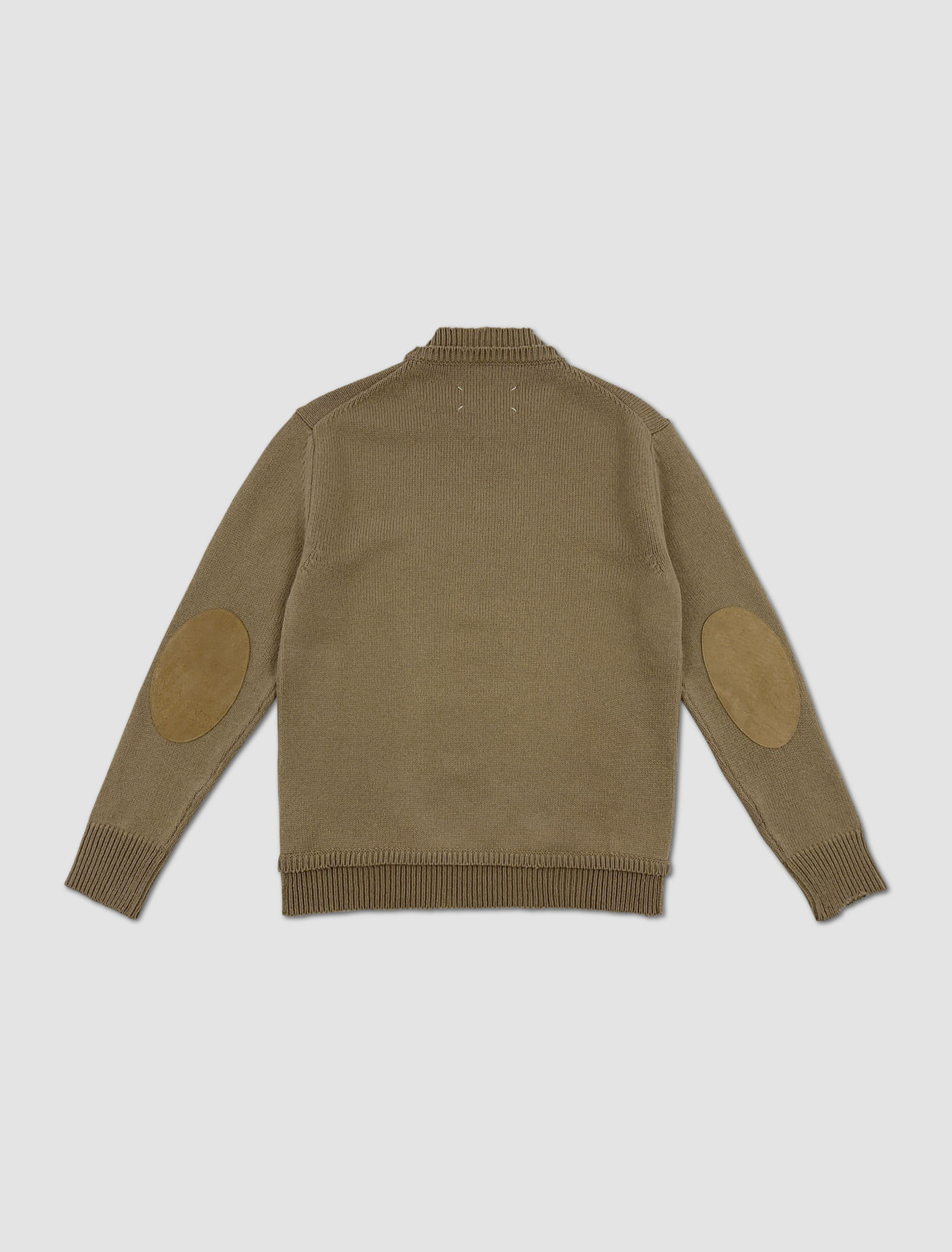 Shop Maison Margiela Sweater With Fringes In Beige