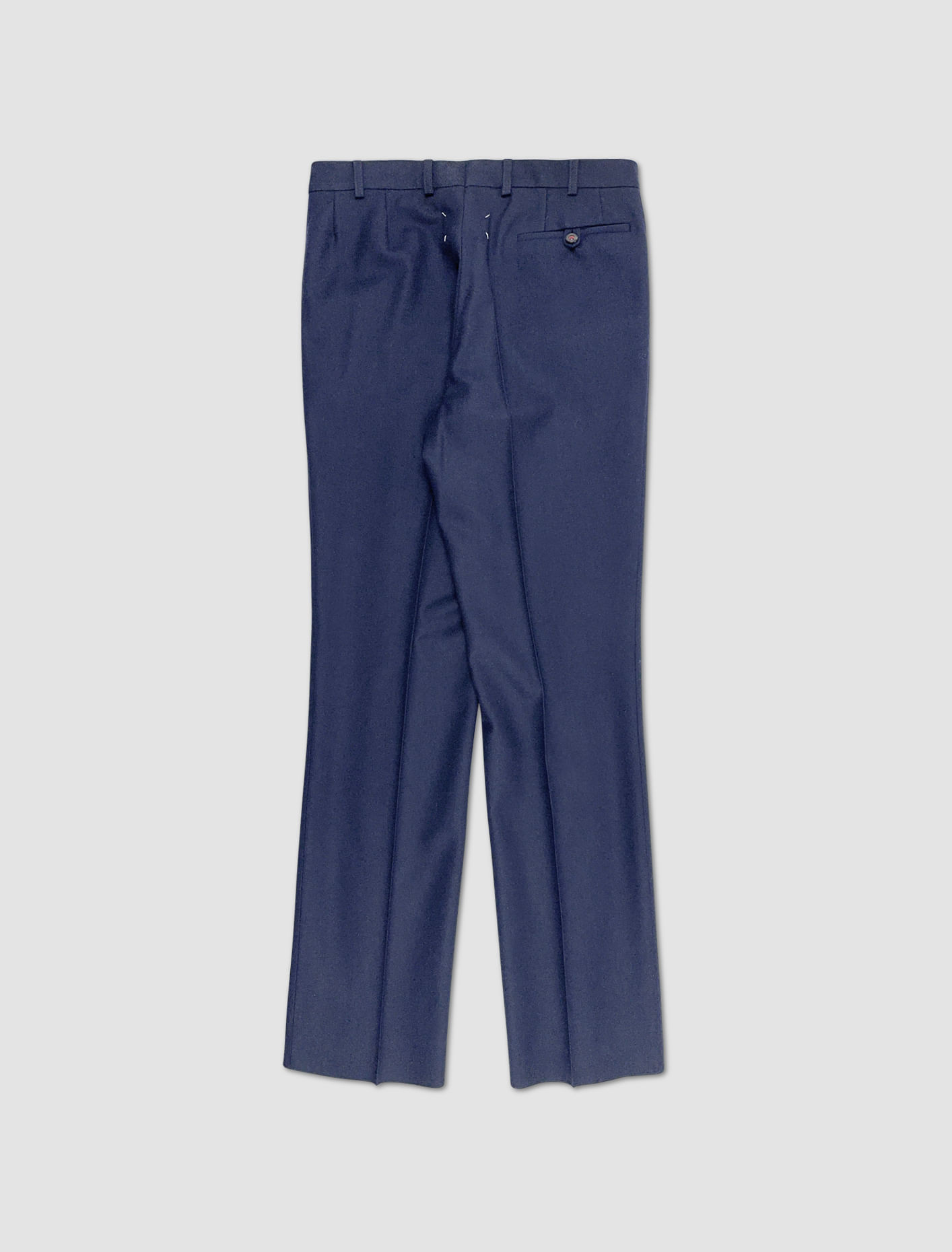 Shop Maison Margiela Twill Pants In Blu