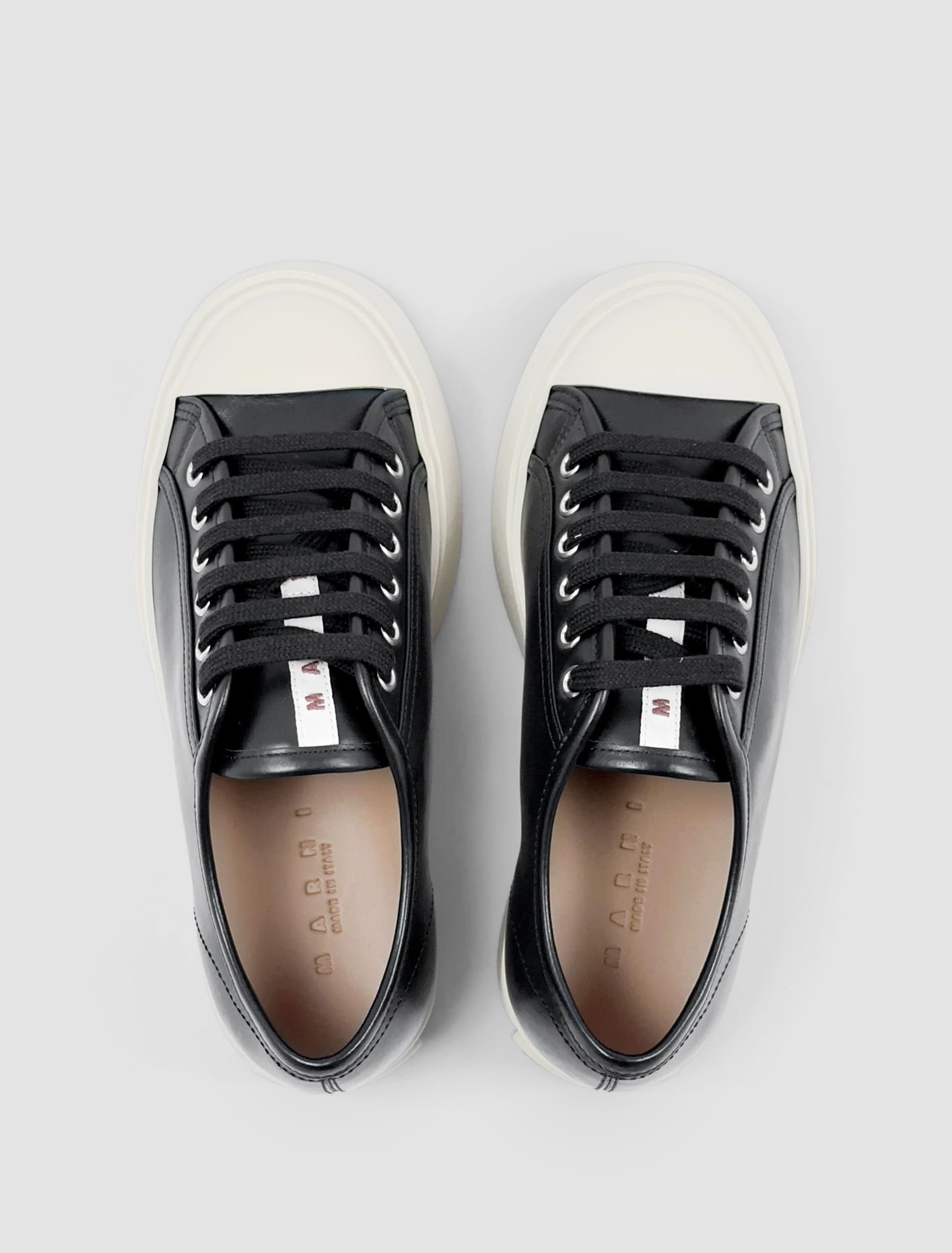 Shop Marni Sneakers Stringate In Nero