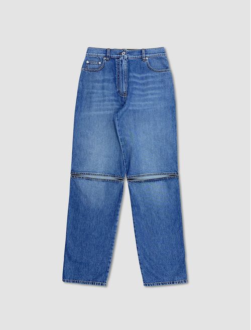 Jeans bootcut strappati