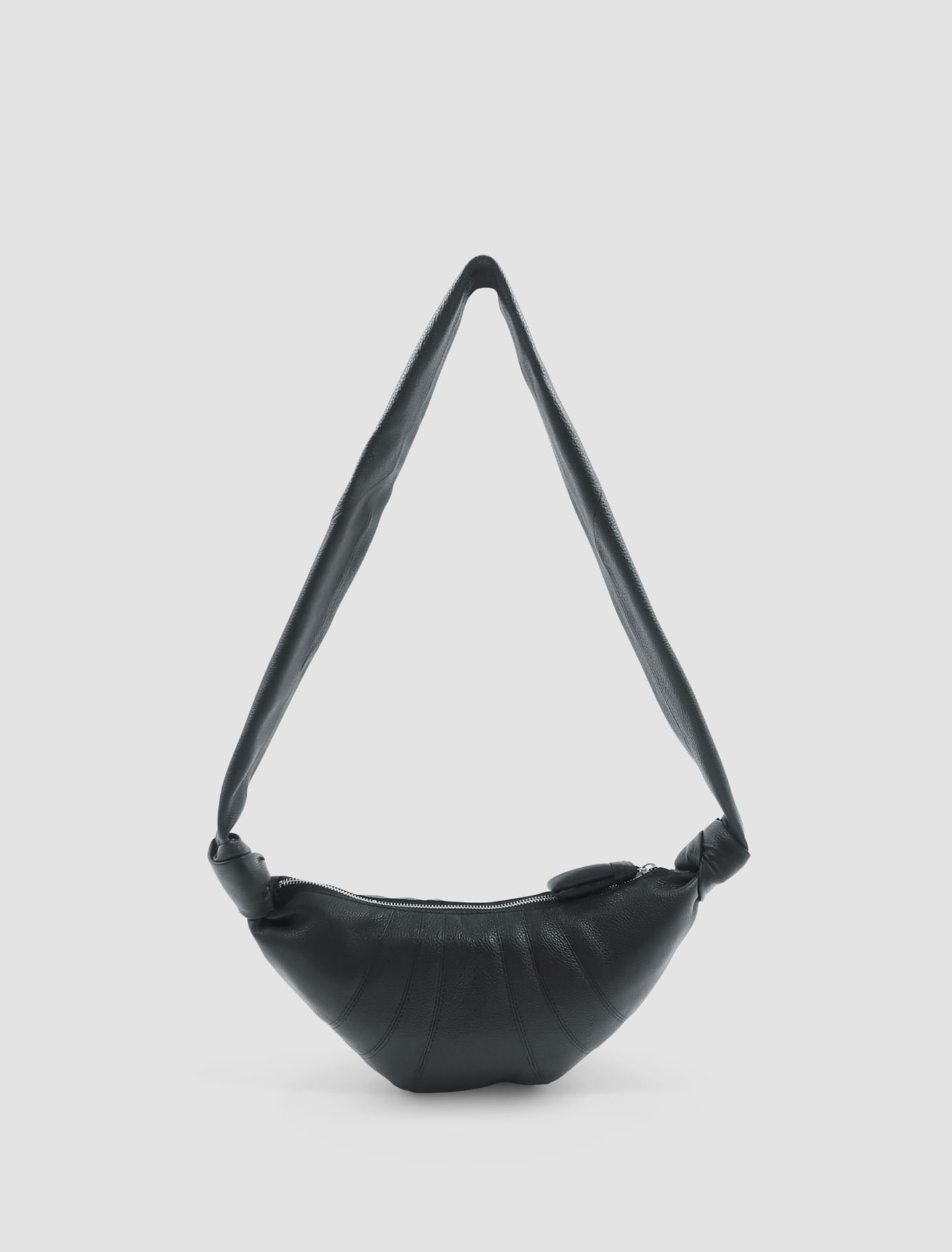 Shop Lemaire Borsa Croissant Piccola In Nero