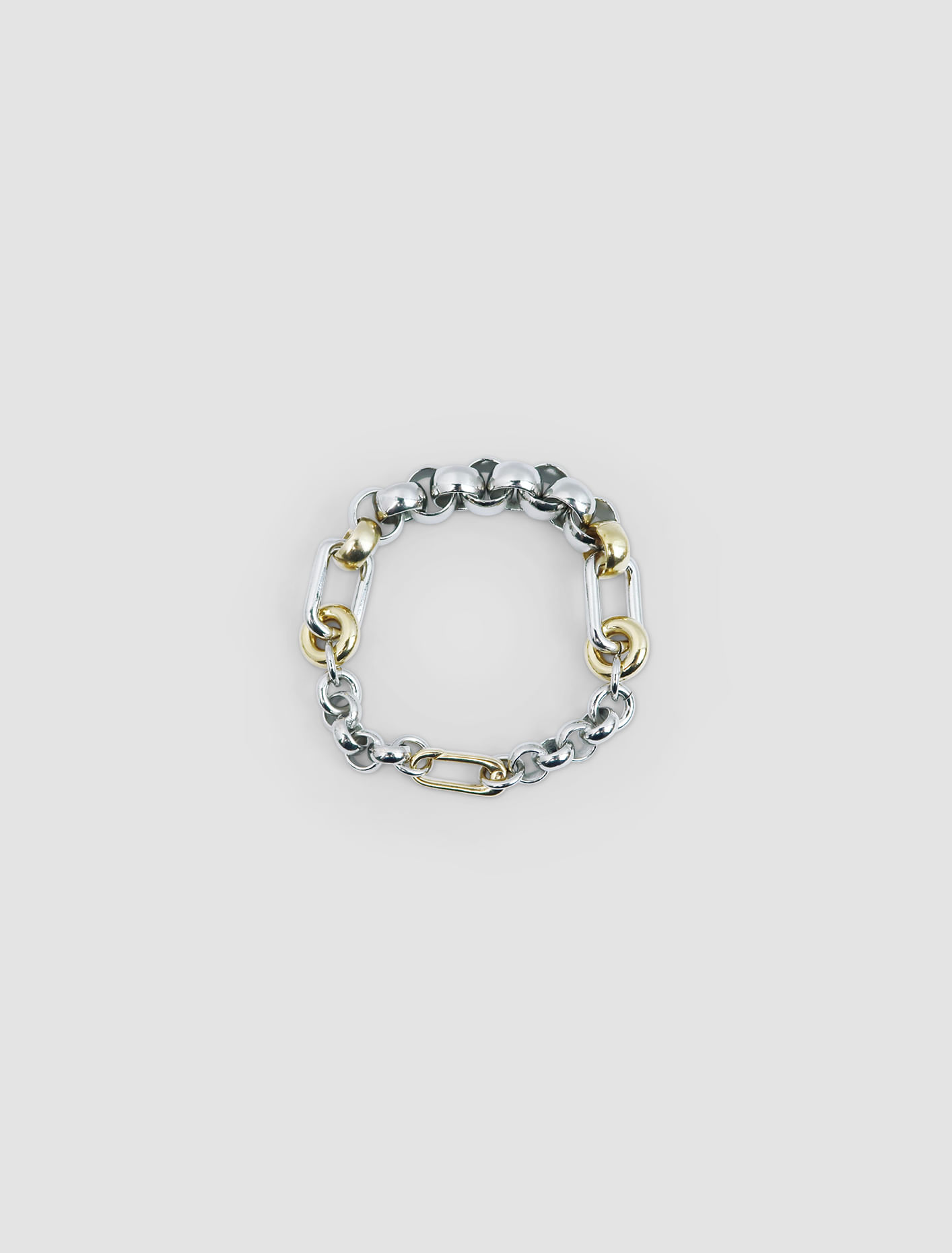 Laura Lombardi Two-tone Stone Bracelet In Silver