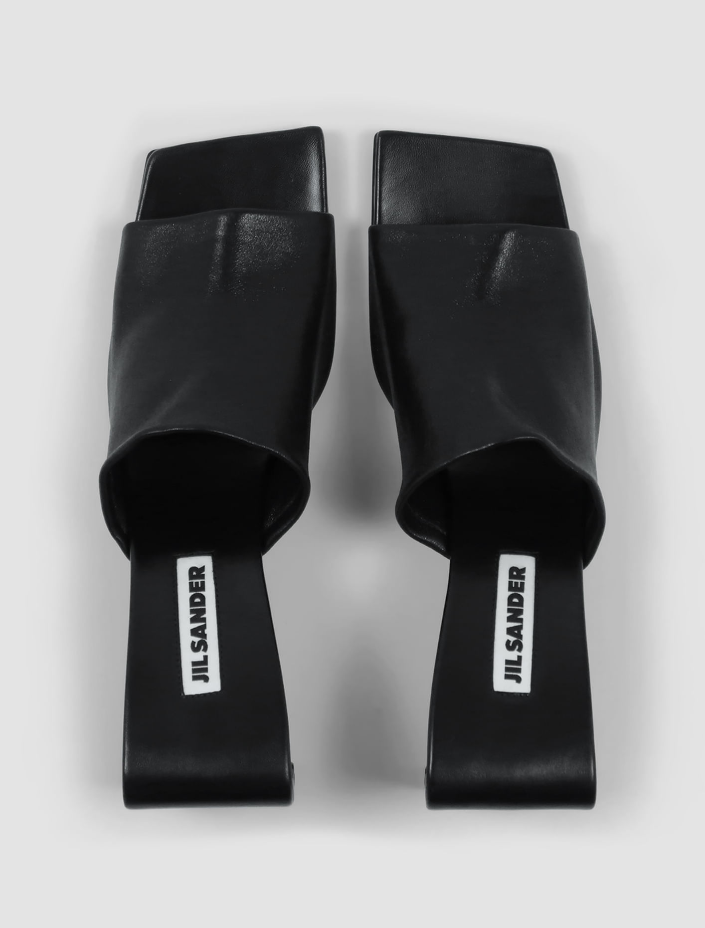 Shop Jil Sander High Sandals In Nero