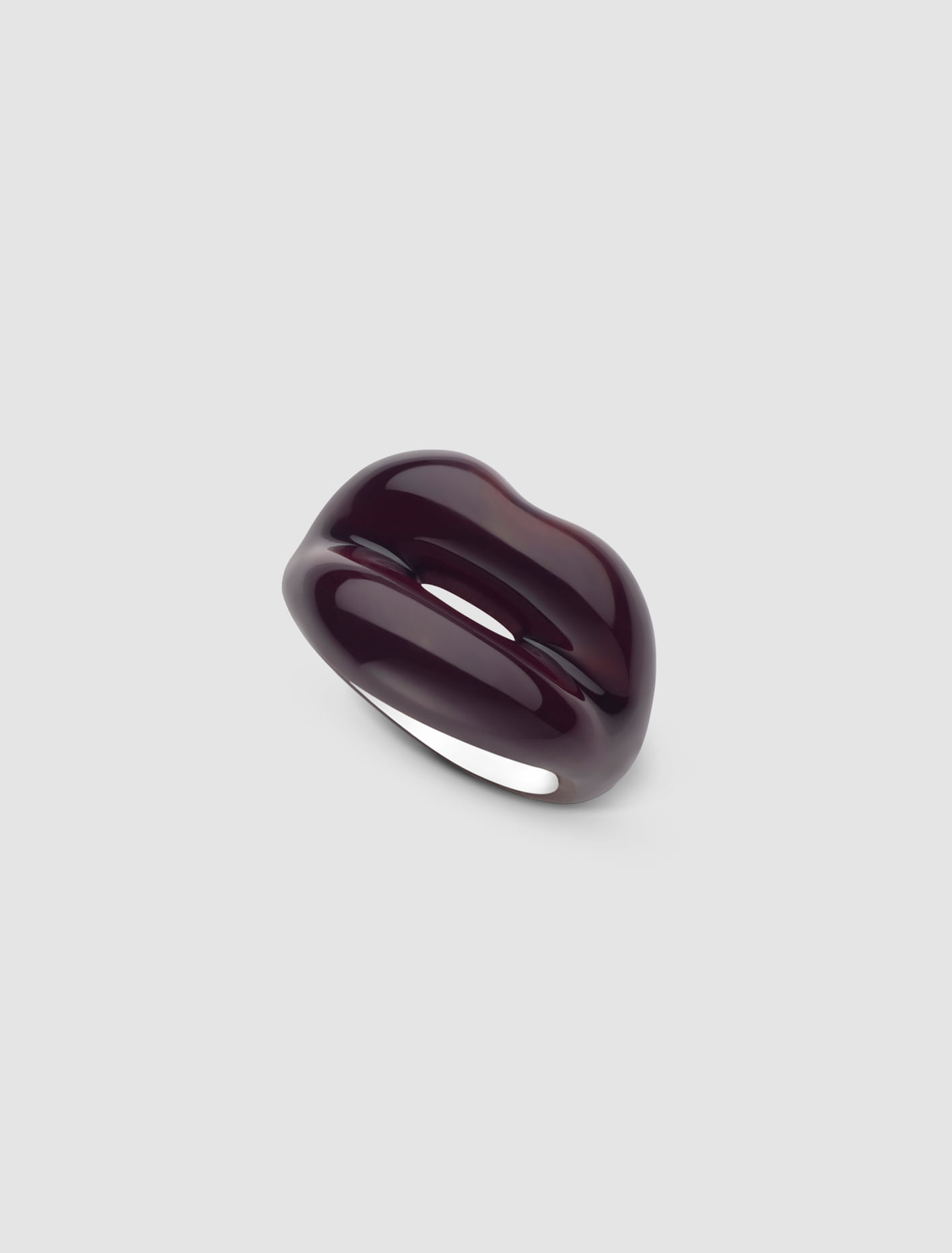 Shop Hotlips By Solange Hotlips Black Cherry Ring In Red