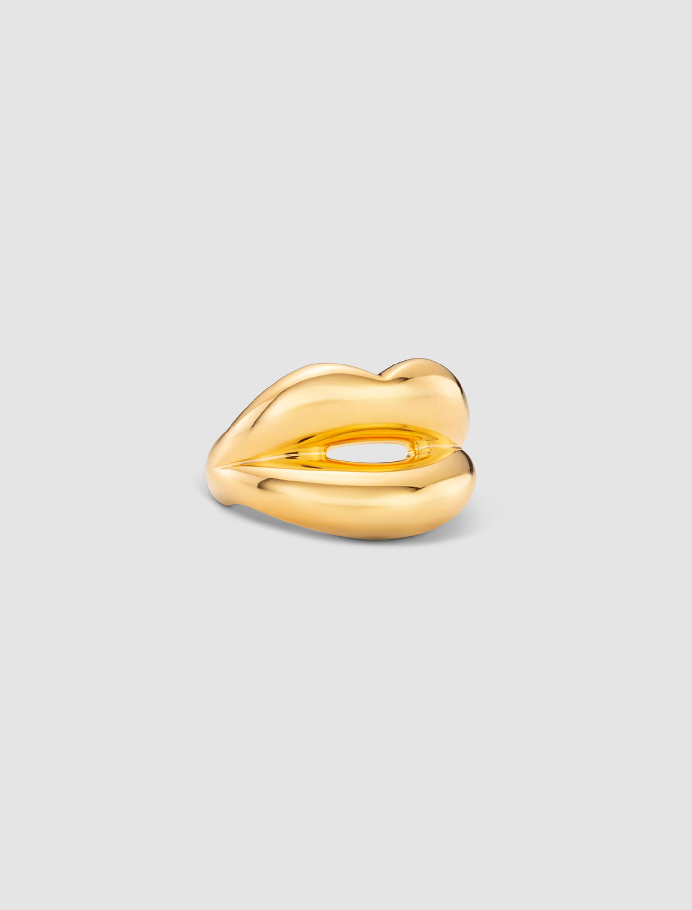 Hotlips By Solange Hotlips Gold Vermeil Ring In Air