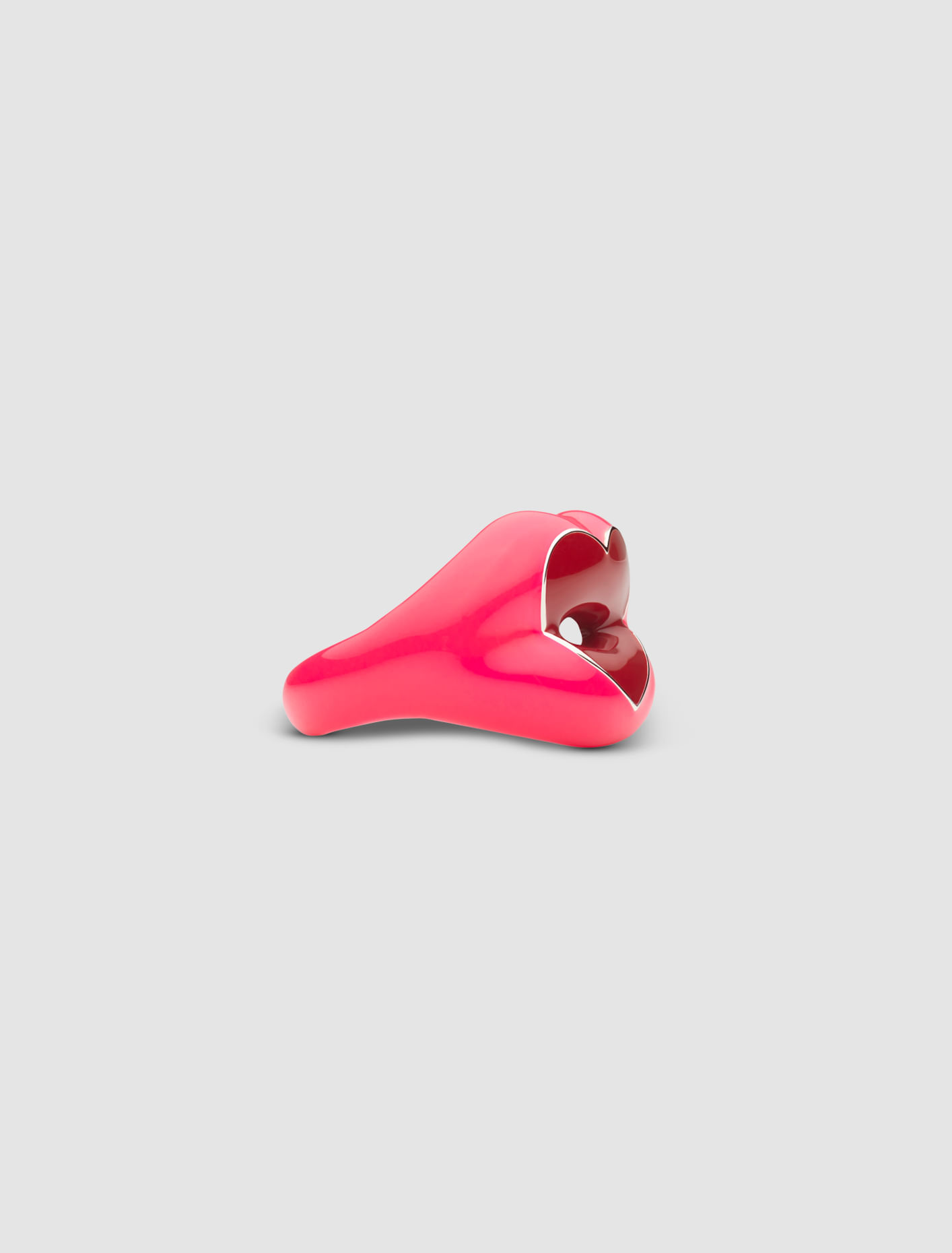 Shop Hotlips By Solange Hotlips Loveheart Ring In Rose