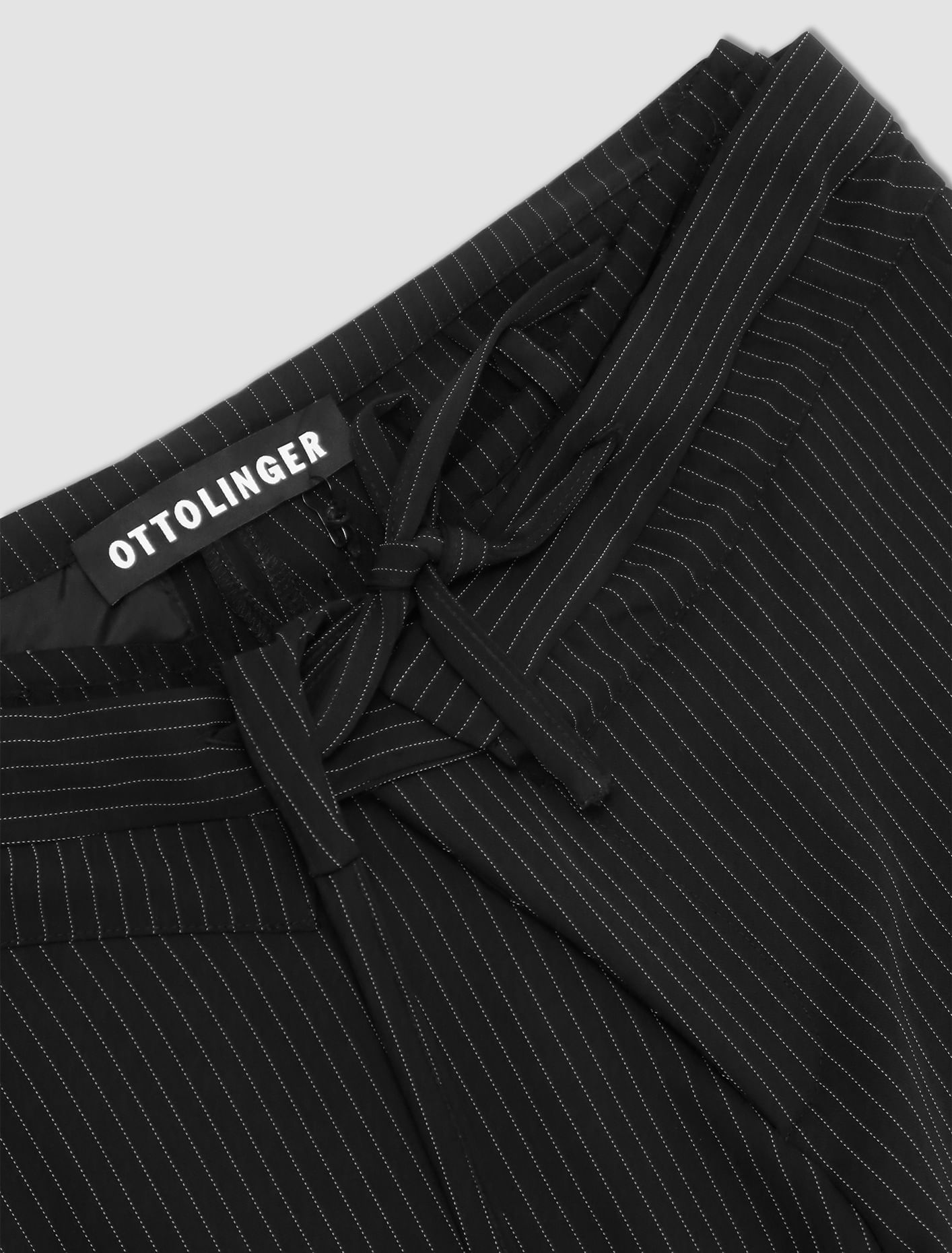 Shop Ottolinger Double Fold Suit Trousers In Nero