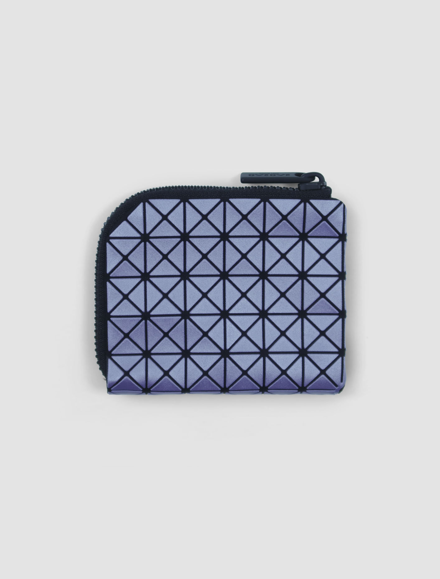 Bao Bao Issey Miyake Metallic Clam Wallet In Blu