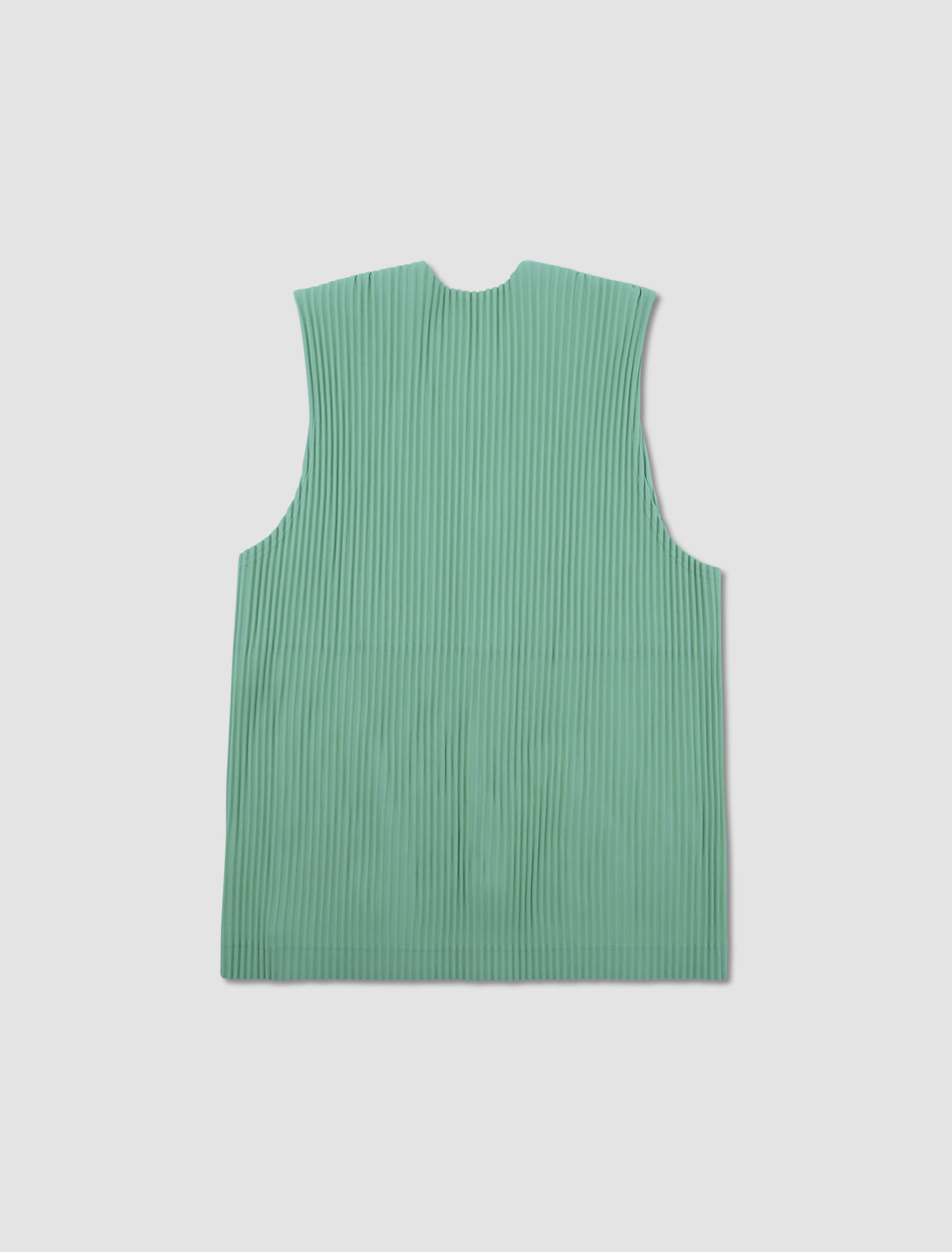 Shop Issey Miyake Pleated Gilet In Green