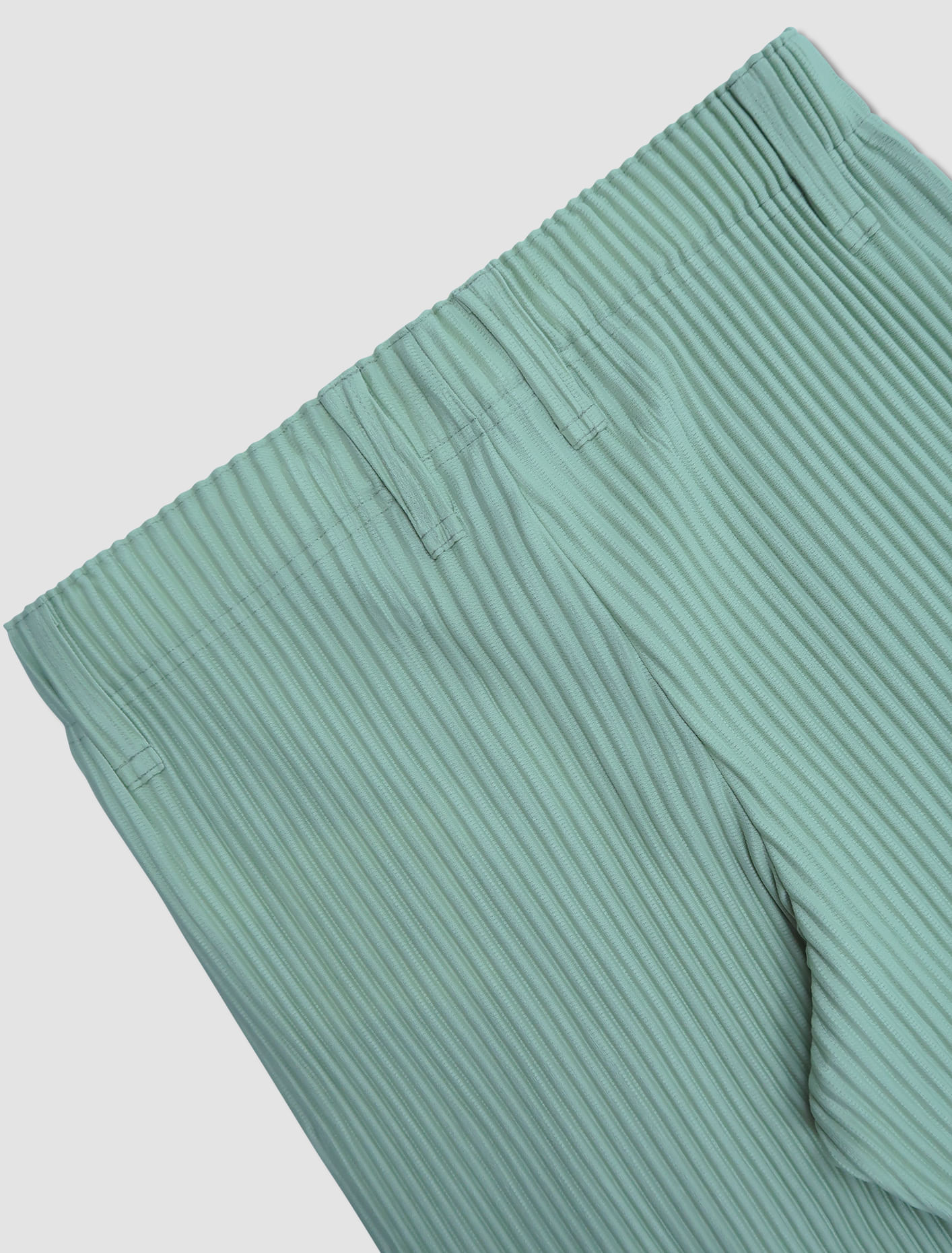 Shop Issey Miyake Pleated Trousers In Green