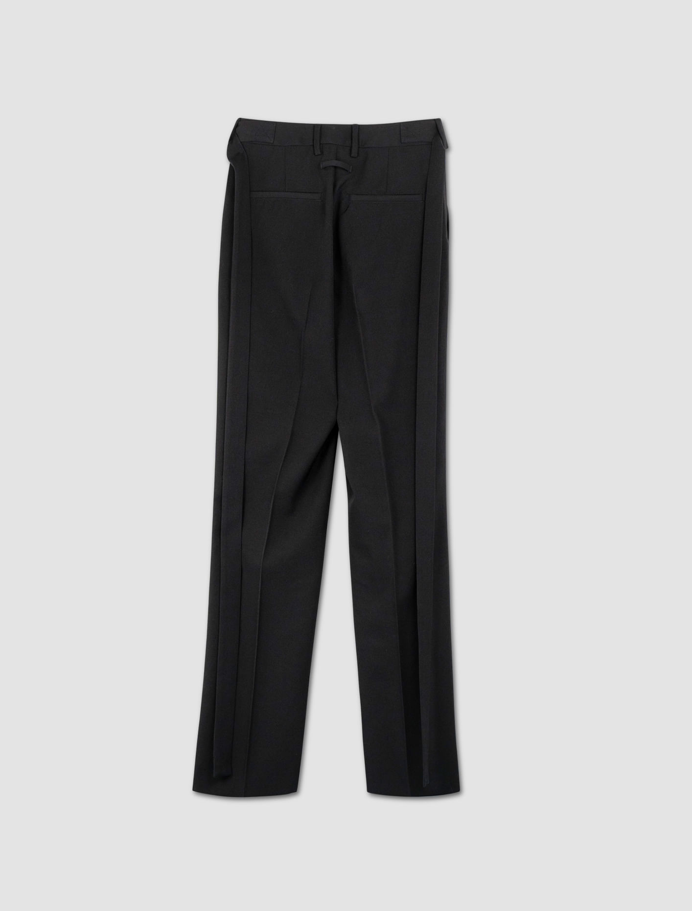 Shop Jean Paul Gaultier Pant With Overall Buckles Detail On Belt In Nero