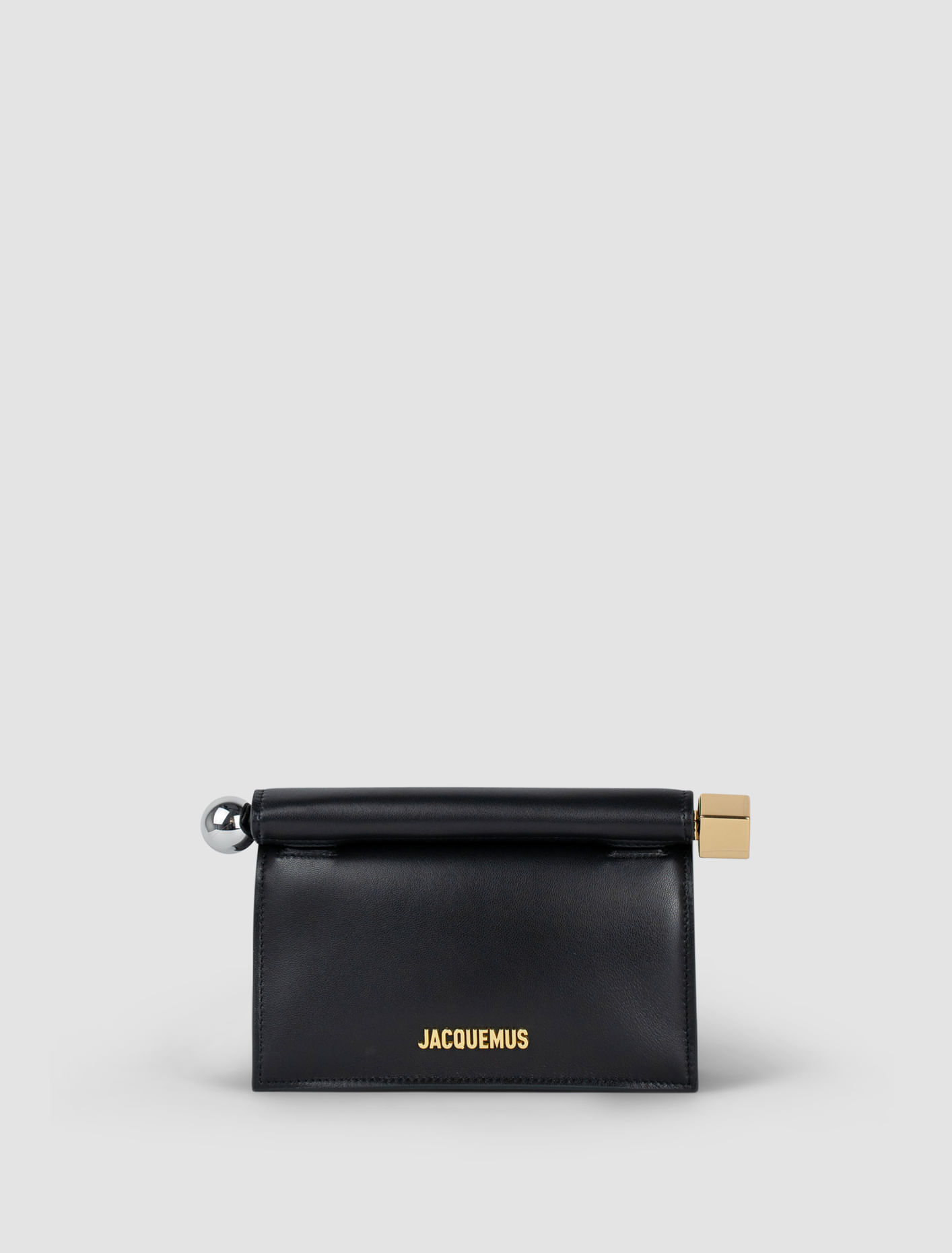 JACQUEMUS BORSA LA PETITE POCHETTE ROUND SQUARE