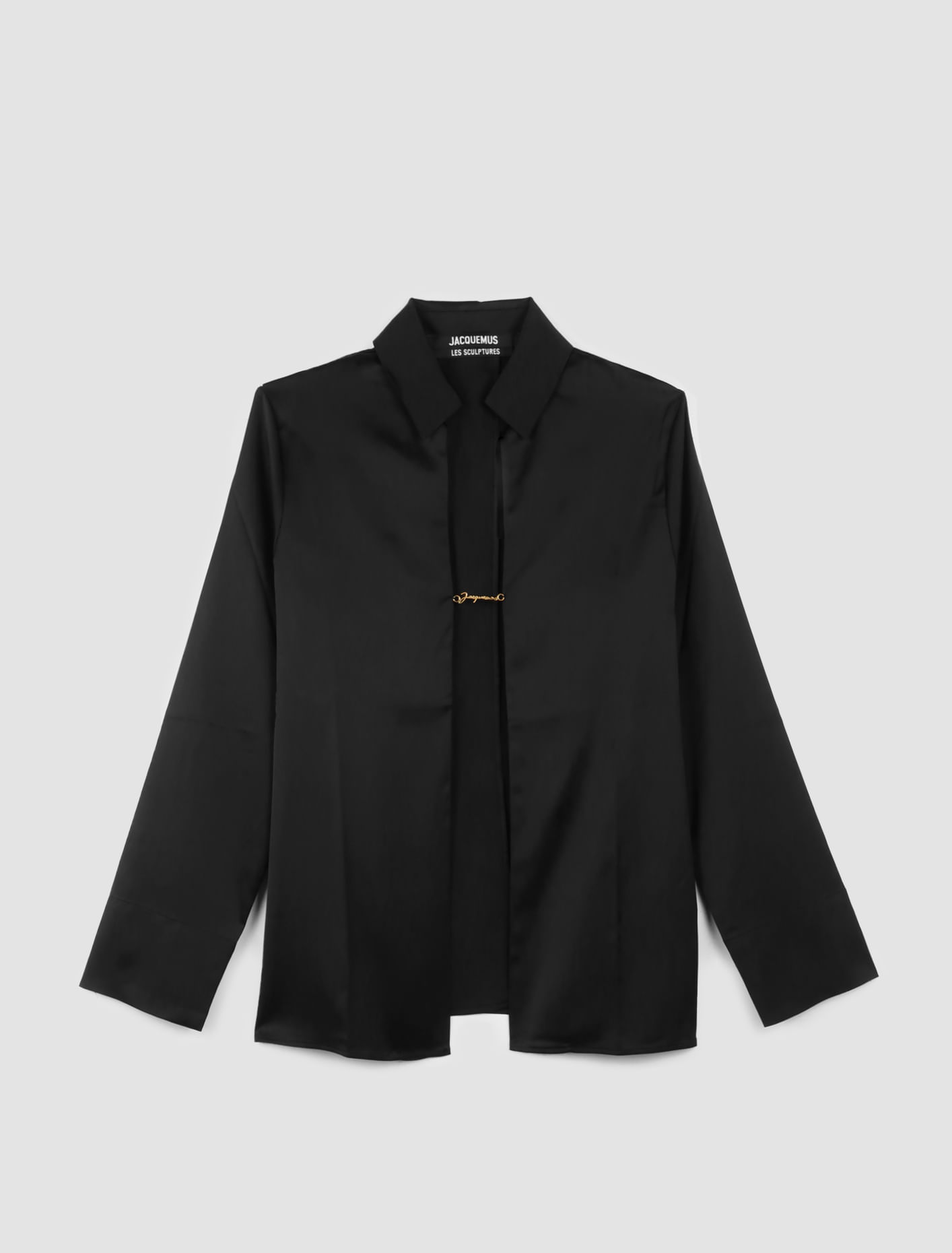 Shop Jacquemus The Notte Shirt In Black