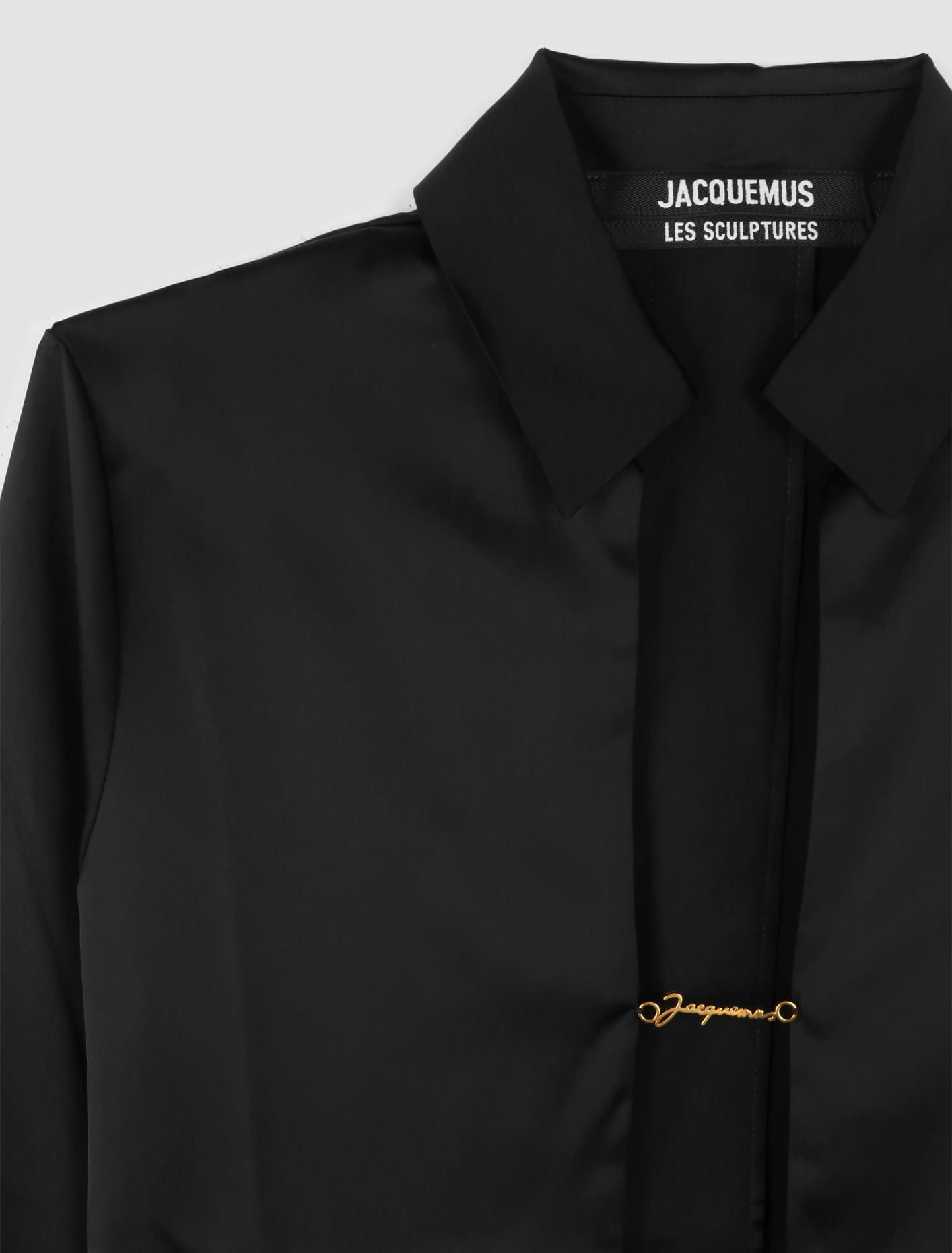 Shop Jacquemus The Notte Shirt In Black