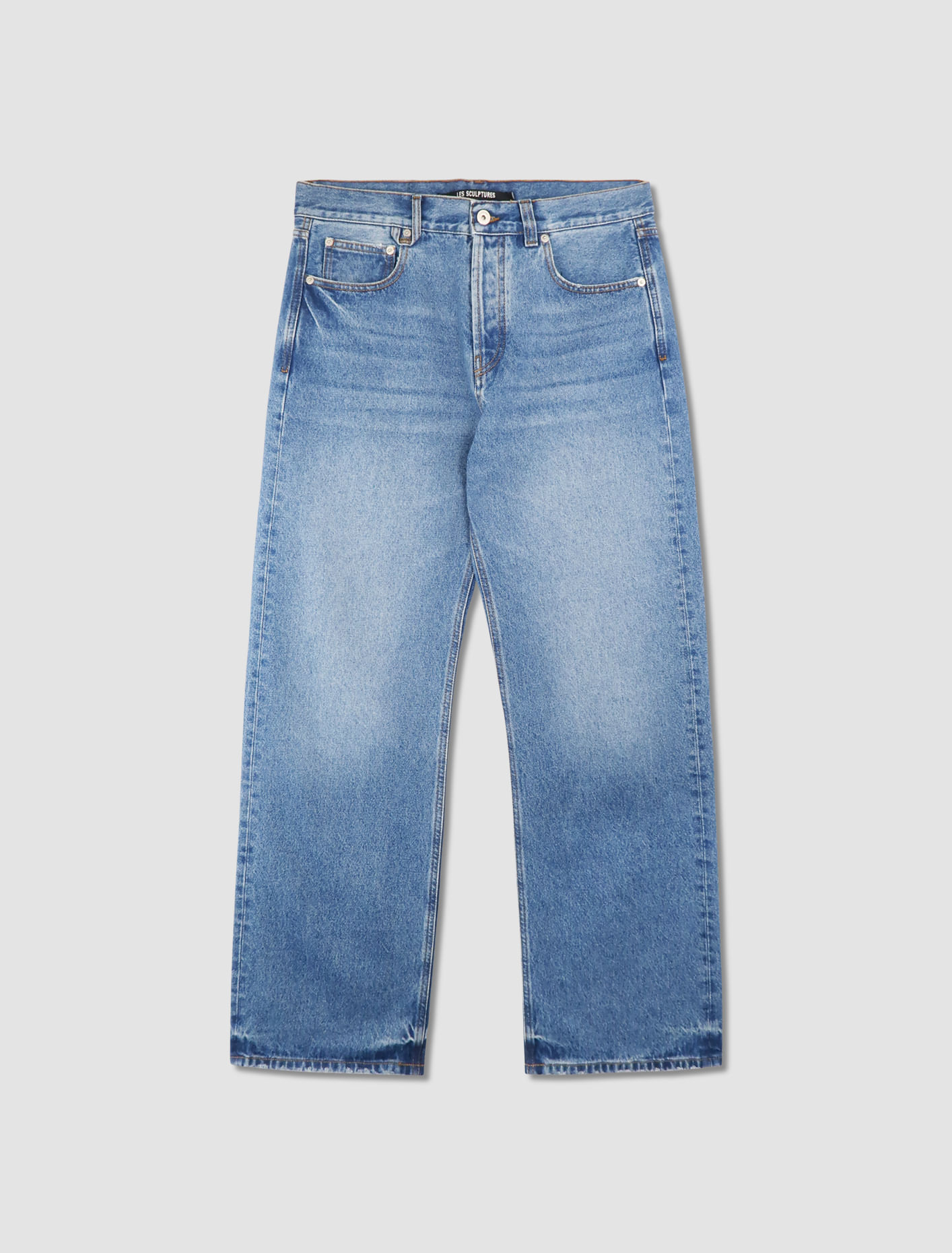 Shop Jacquemus Le De Nã®mes Straight Jeans In Blu