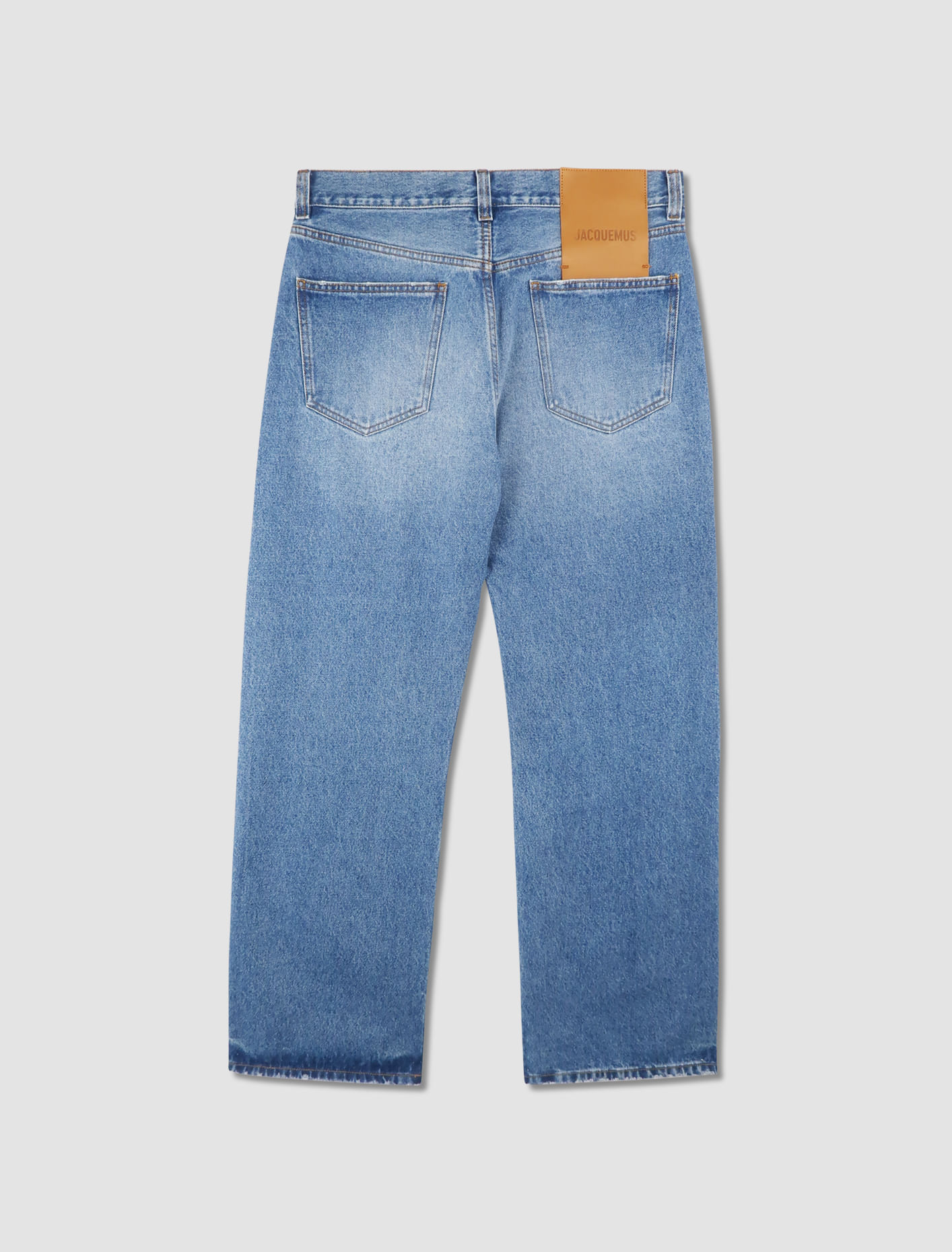 Shop Jacquemus Le De Nã®mes Straight Jeans In Blu