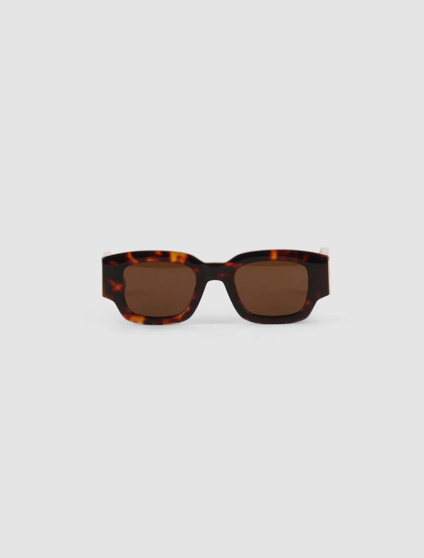 Shop Ami Alexandre Mattiussi Classical Sunglasses In Shell