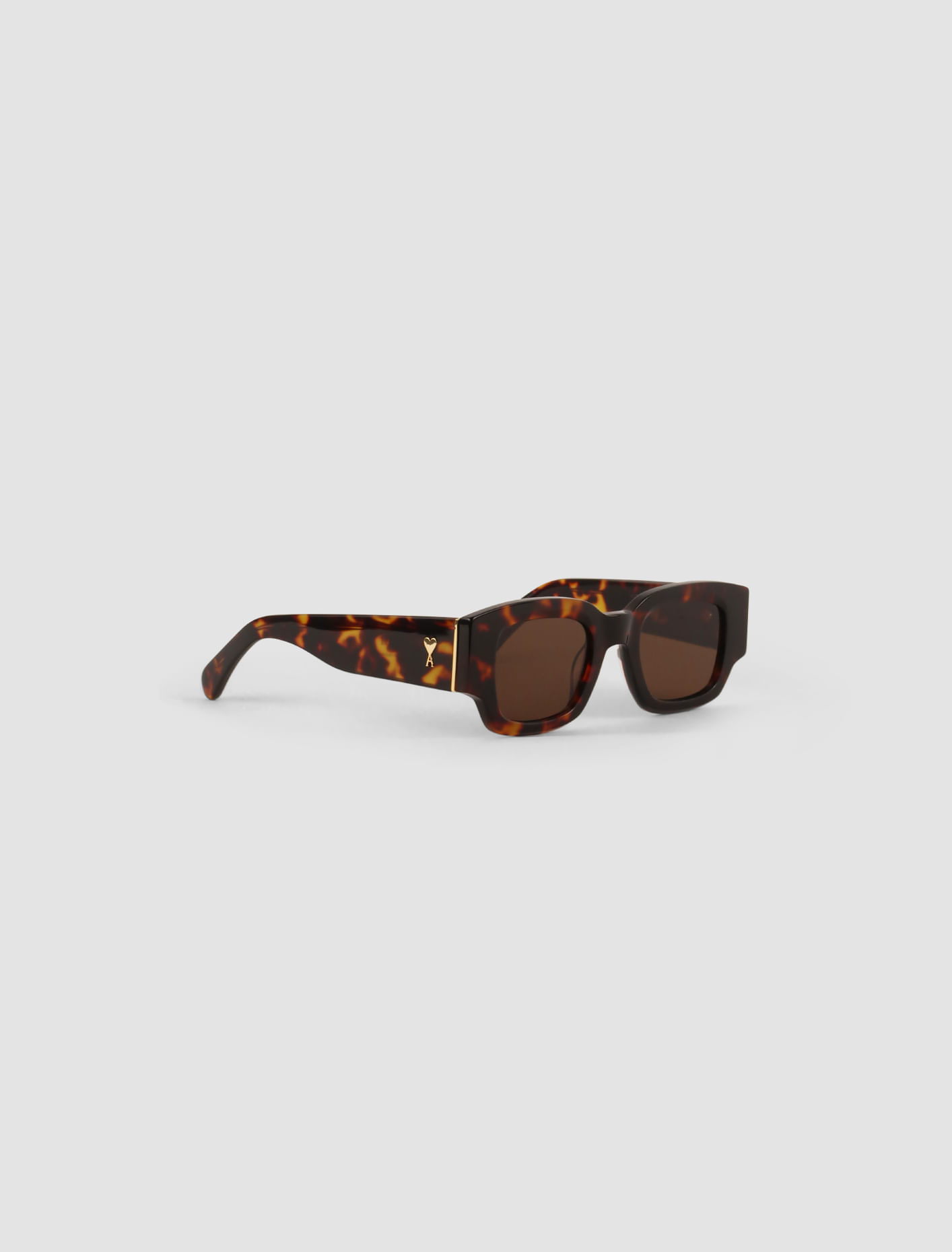 Shop Ami Alexandre Mattiussi Classical Sunglasses In Shell