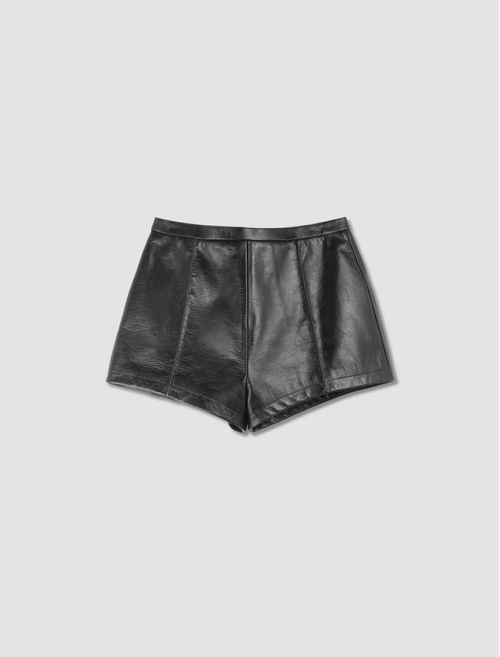 Leather shorts