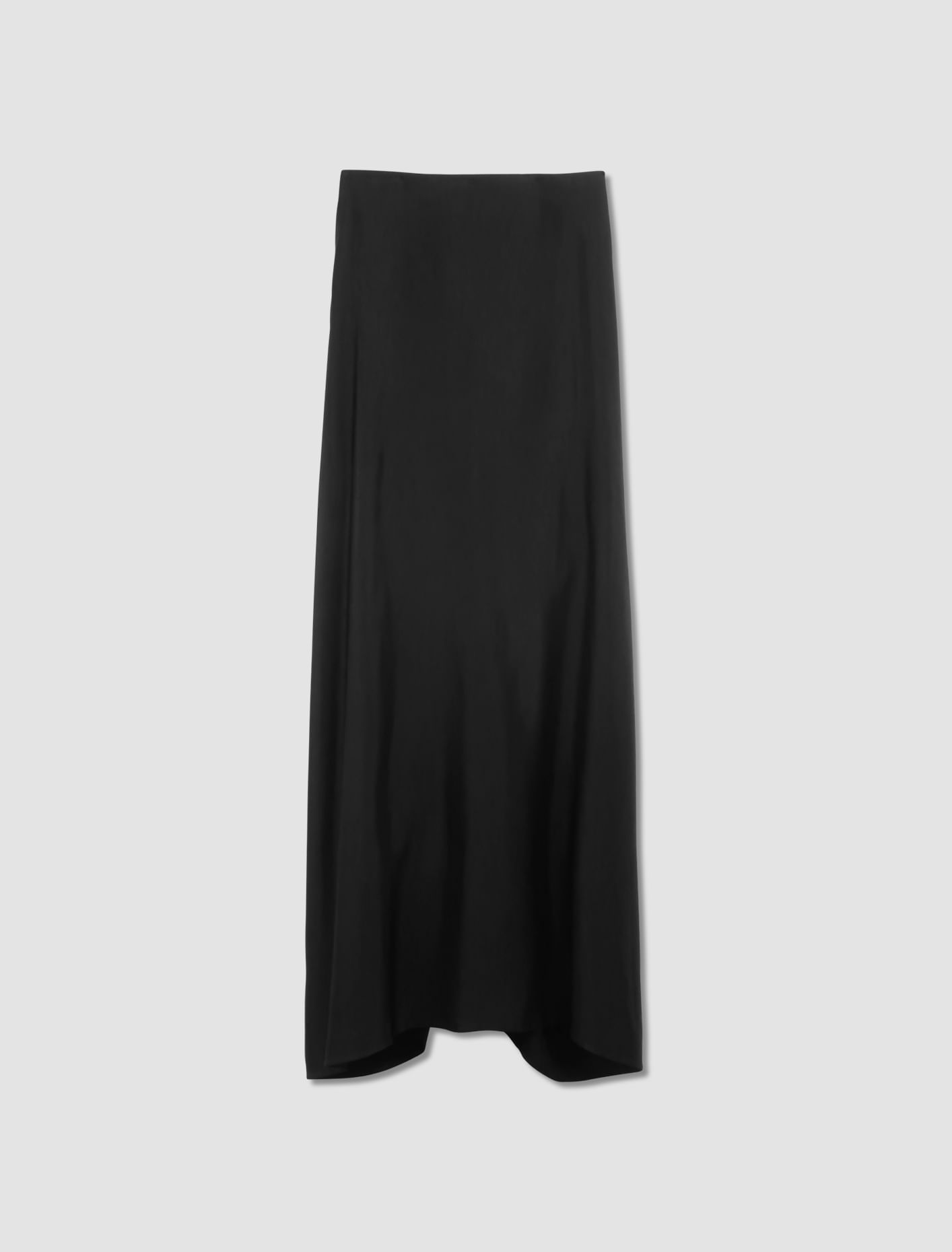 Shop Totême Satin Knot Skirt In Black