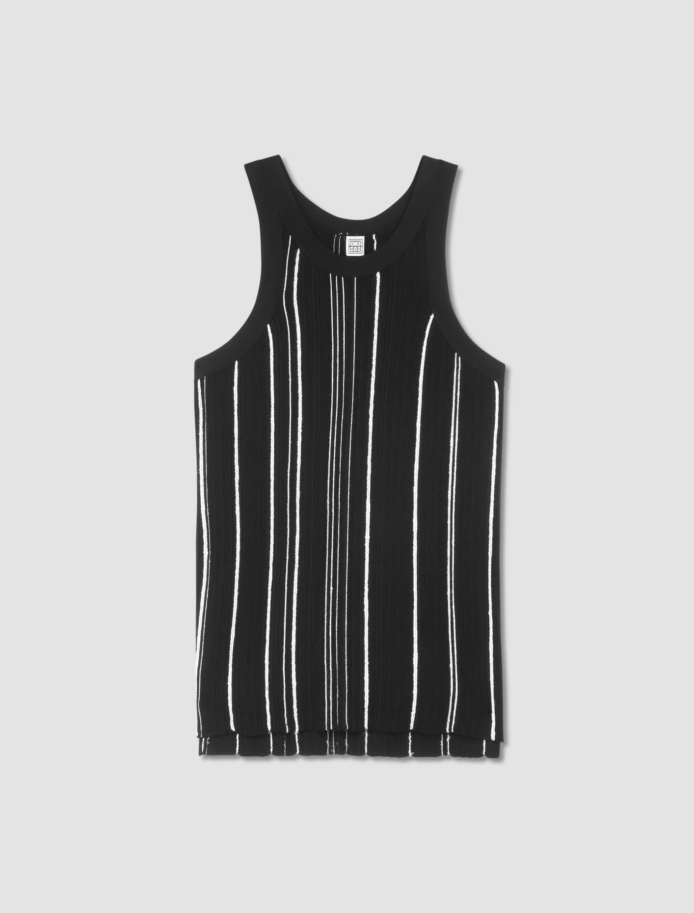 Shop Totême Braid Rib Tank In Black