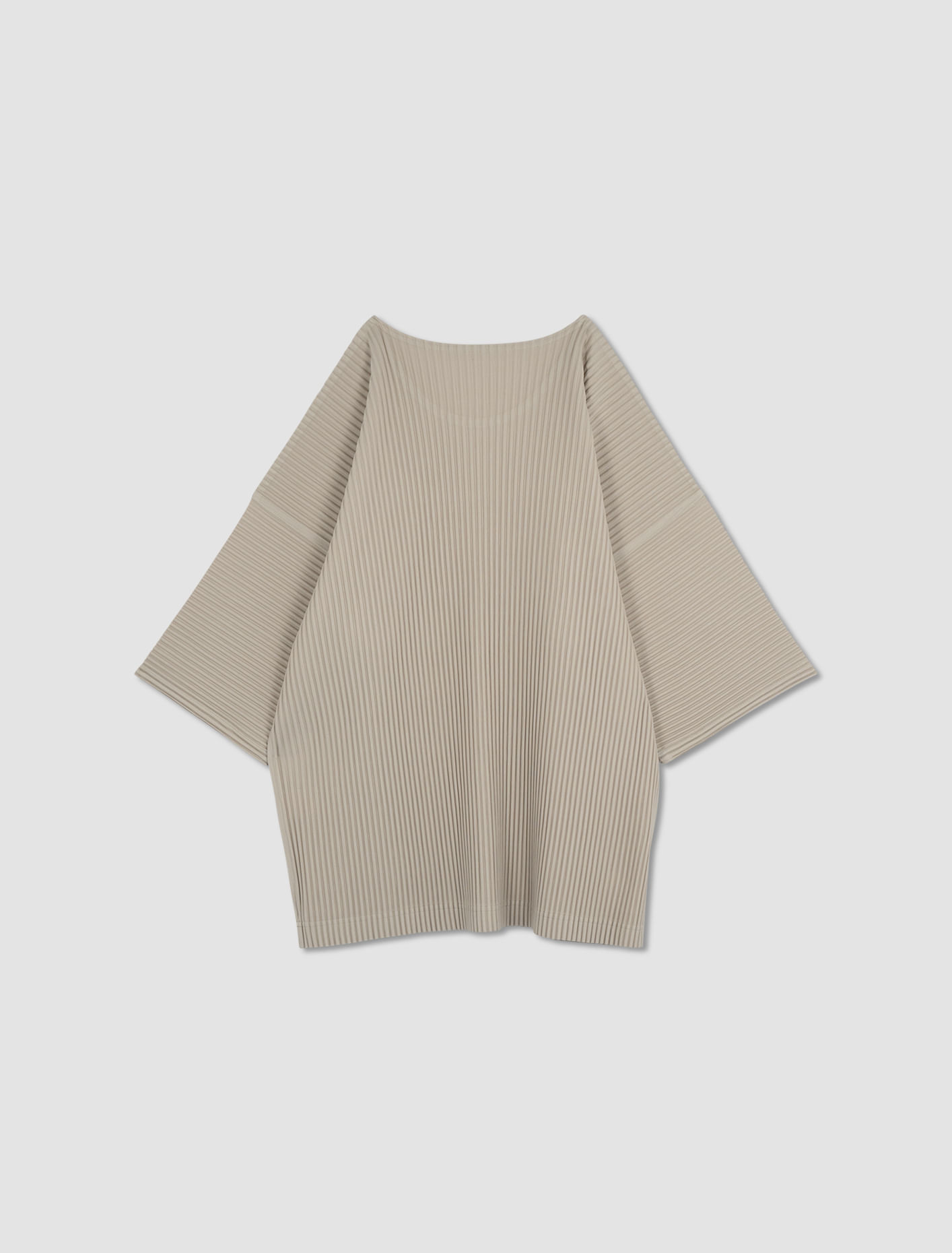 Shop Homme Plissã© Issey Miyake T-shirt Plissettato In Linen Beige