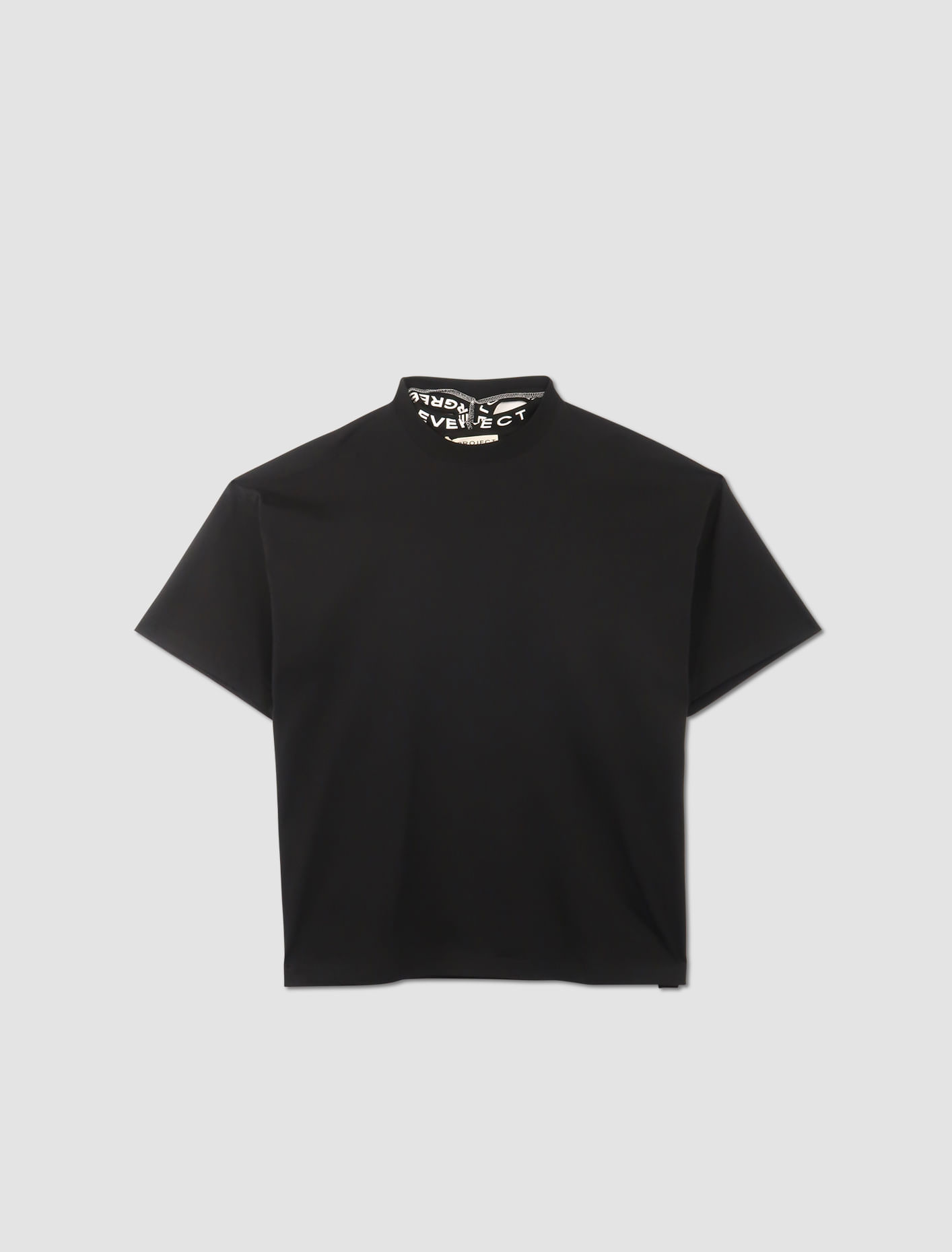 Y/project Evergreen Triple Collar T-shirt In Black