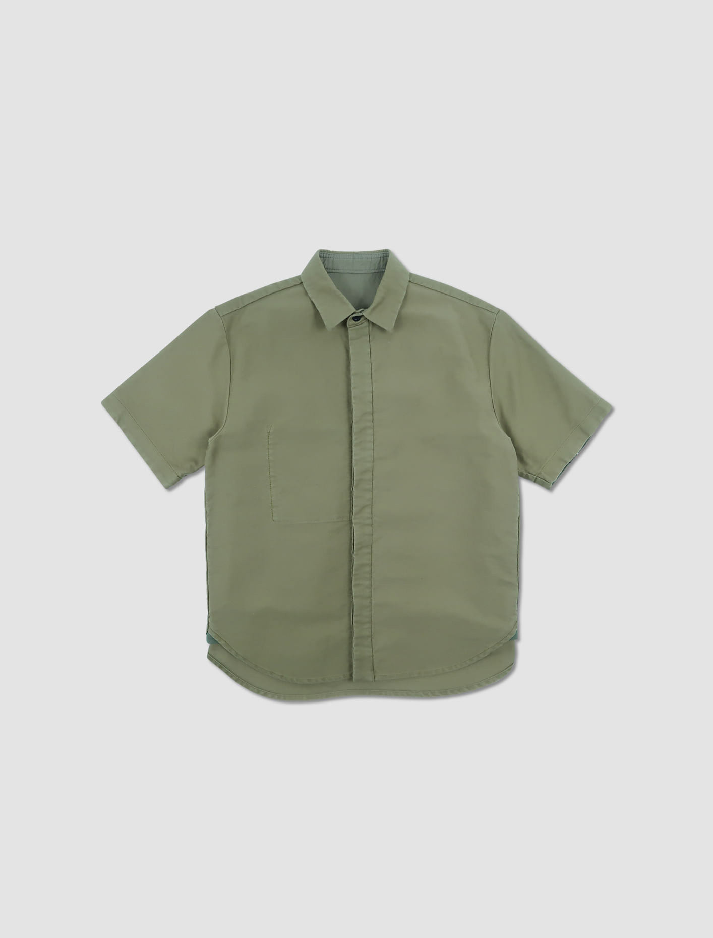 Shop Sacai Moleskin Shirt In Beige