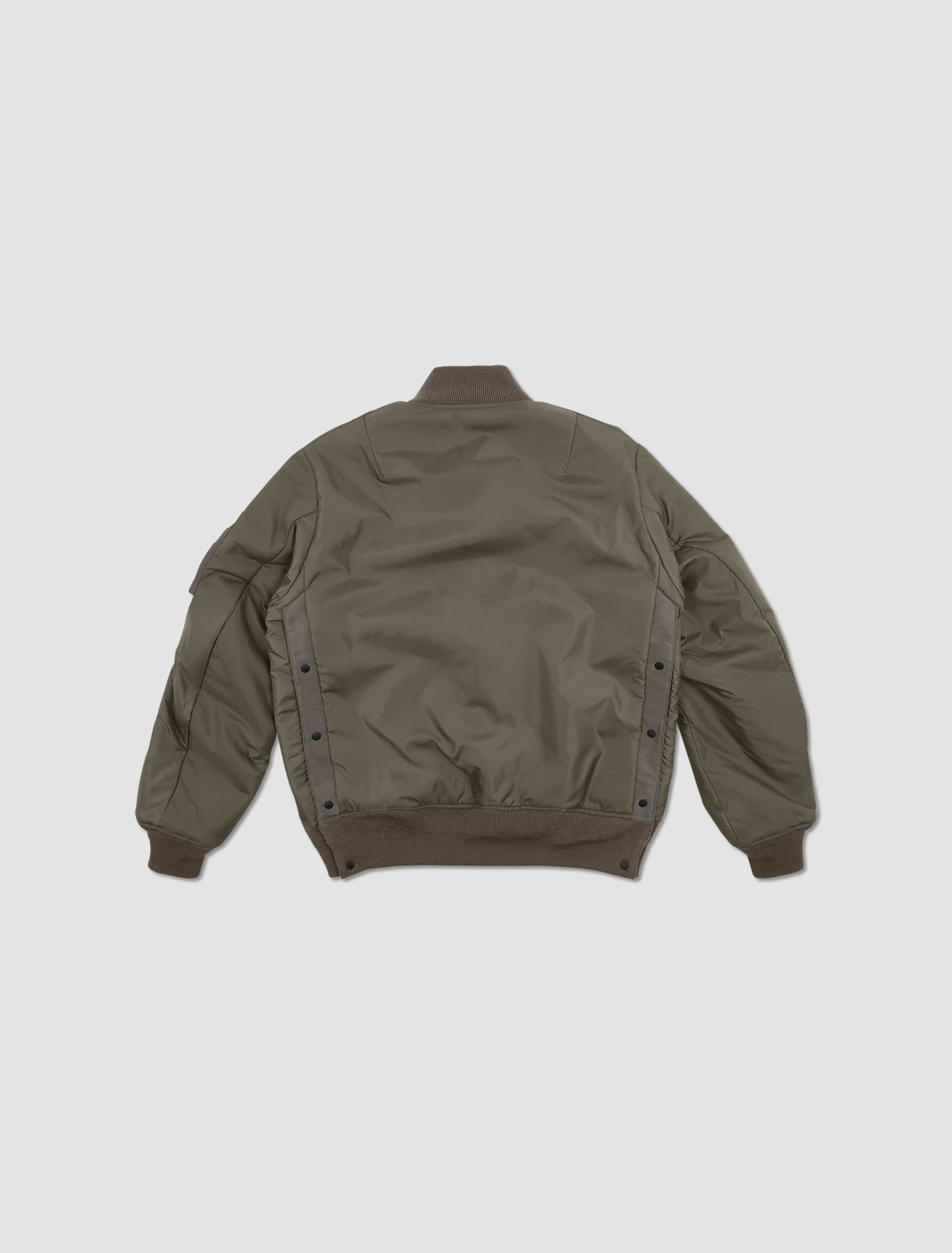 Shop Sacai Nylon Twill Blouson In Verde