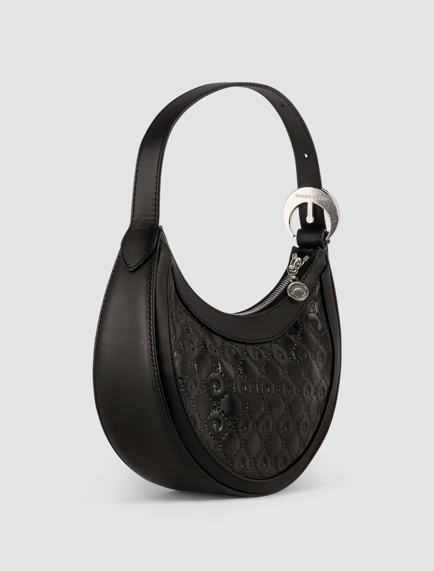 Shop Marine Serre Eclipse Mini Bag In Black