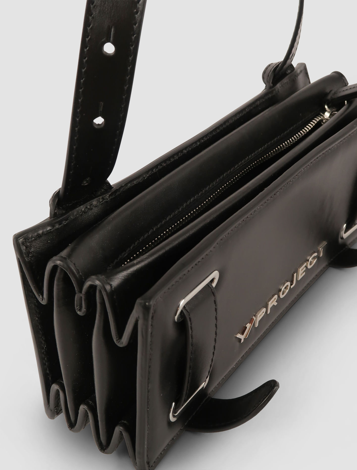 Shop Y/project Accordion Mini Bag In Nero