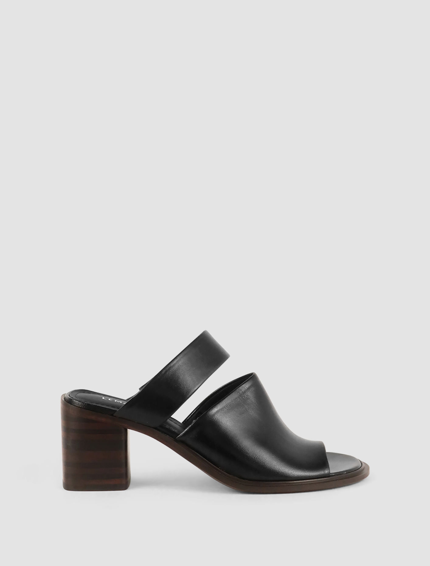 Shop Lemaire Double Strap Mules In Nero