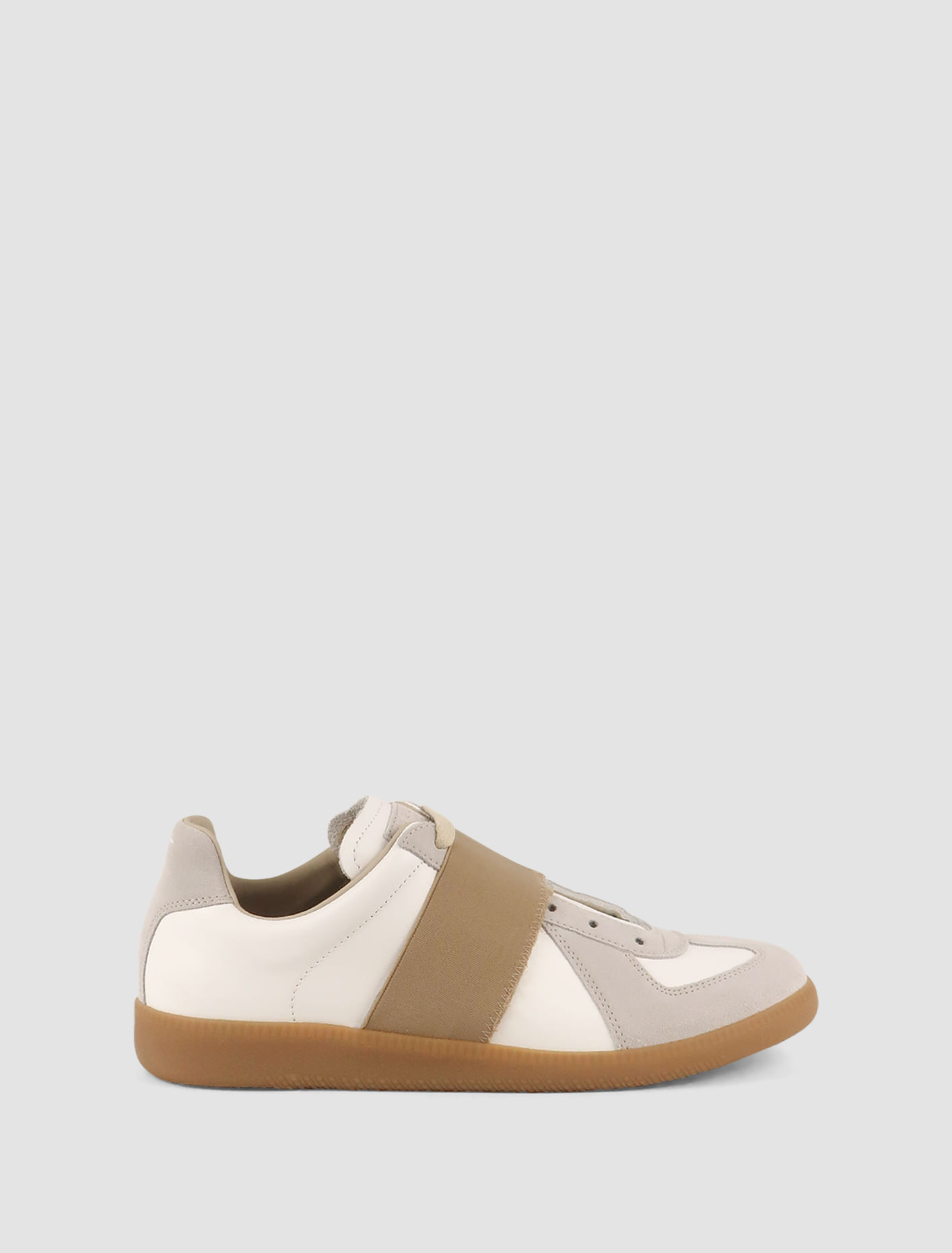 Shop Maison Margiela Replica Sneakers In Bianco