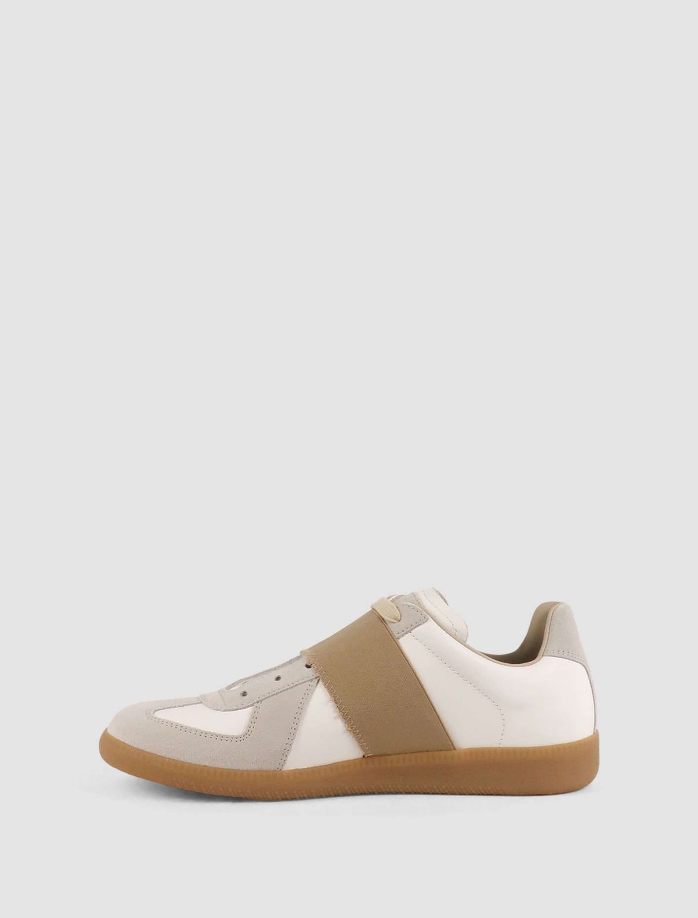 Shop Maison Margiela Replica Sneakers In Bianco