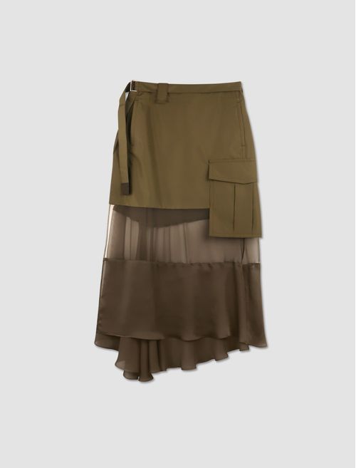 Fabric Combo Skirt