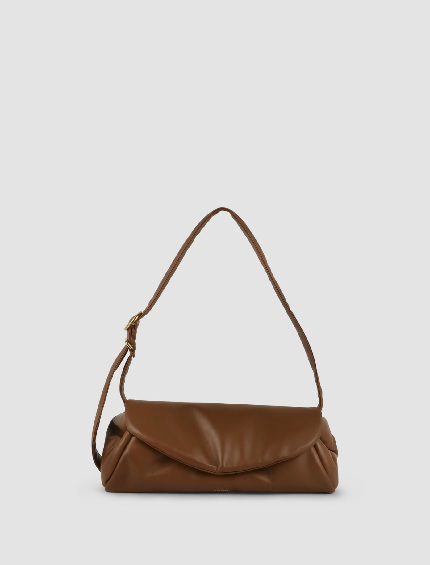 Jil Sander Cannolo Large Padded Bag In Brown