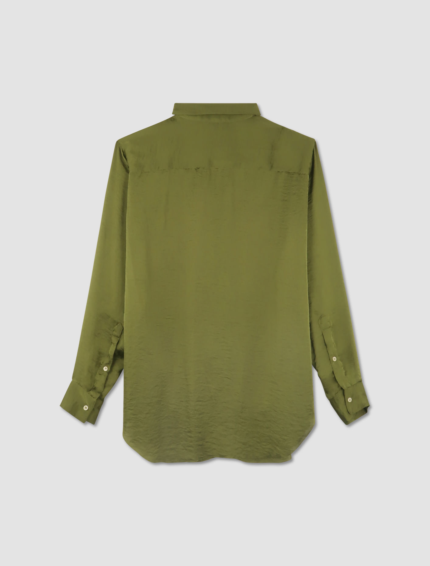 Shop Edward Cuming Classic Lung Window Shirt In Khaki-green-lilac