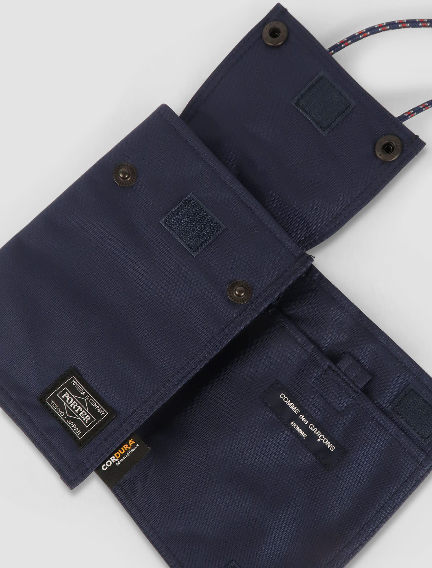 Shop Comme Des Garã§ons Homme X Porter Messenger Bag In Navy