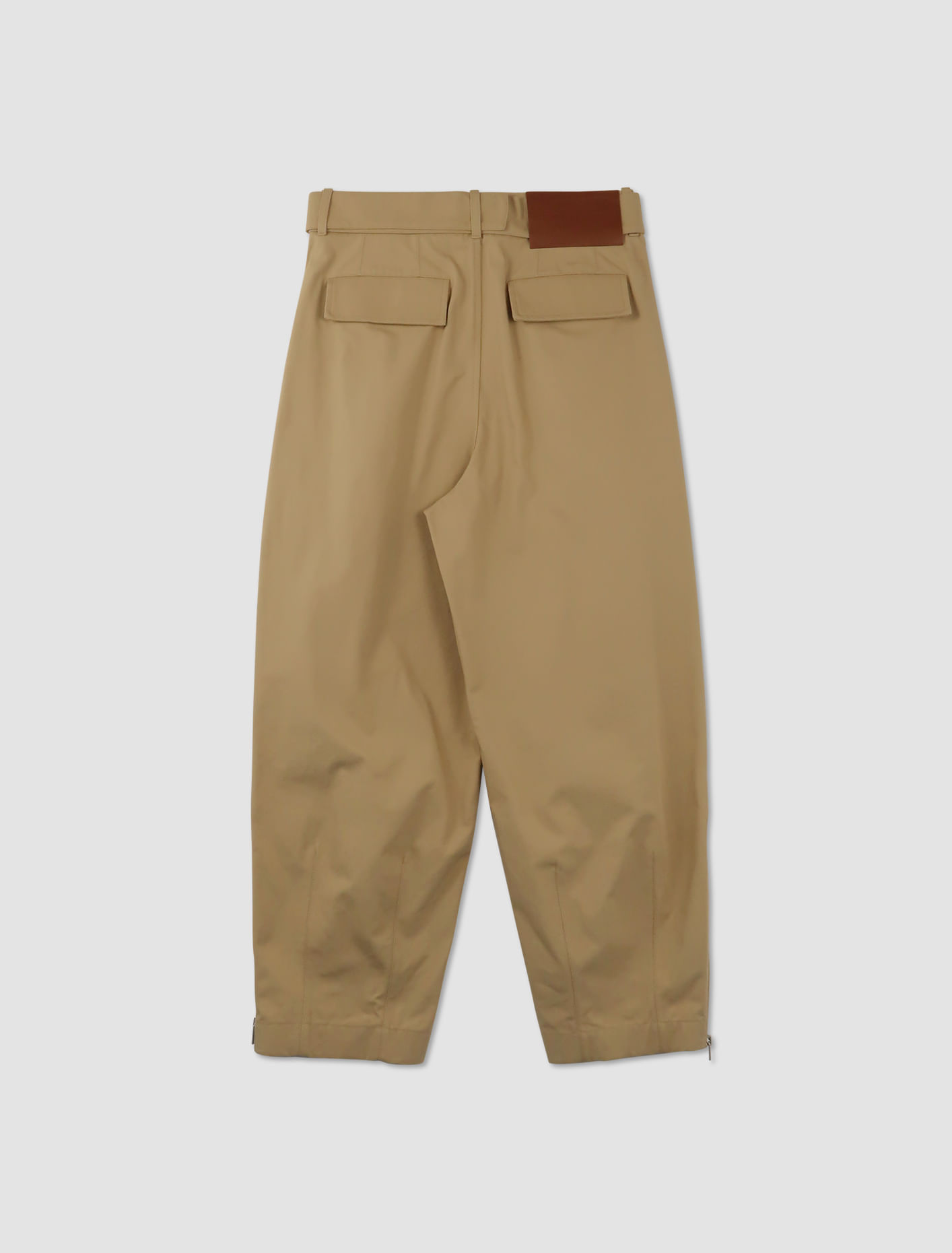 Shop Jil Sander Belted Trousers In Beige