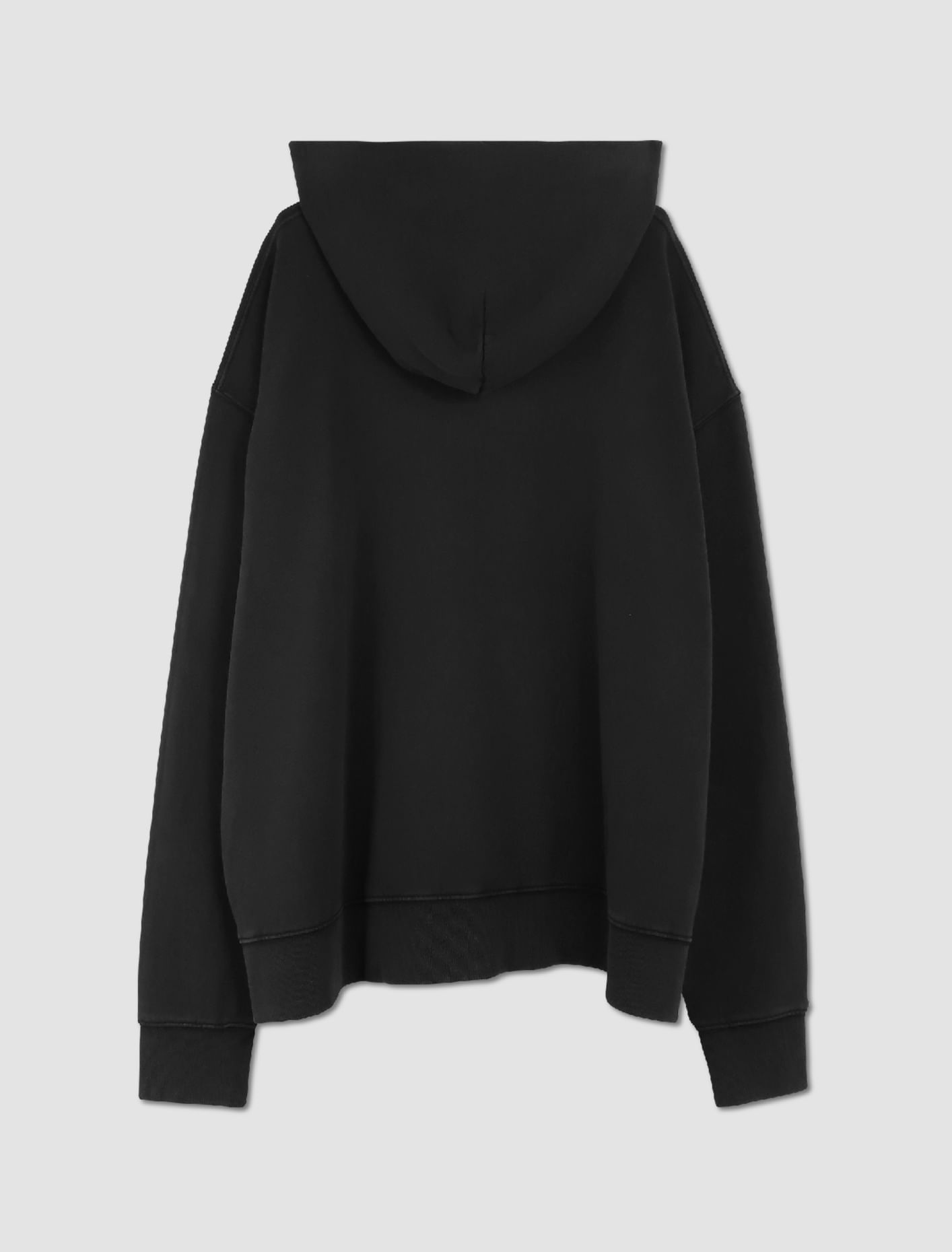 Shop Maison Margiela Faded Hooded Sweatshirt In Nero