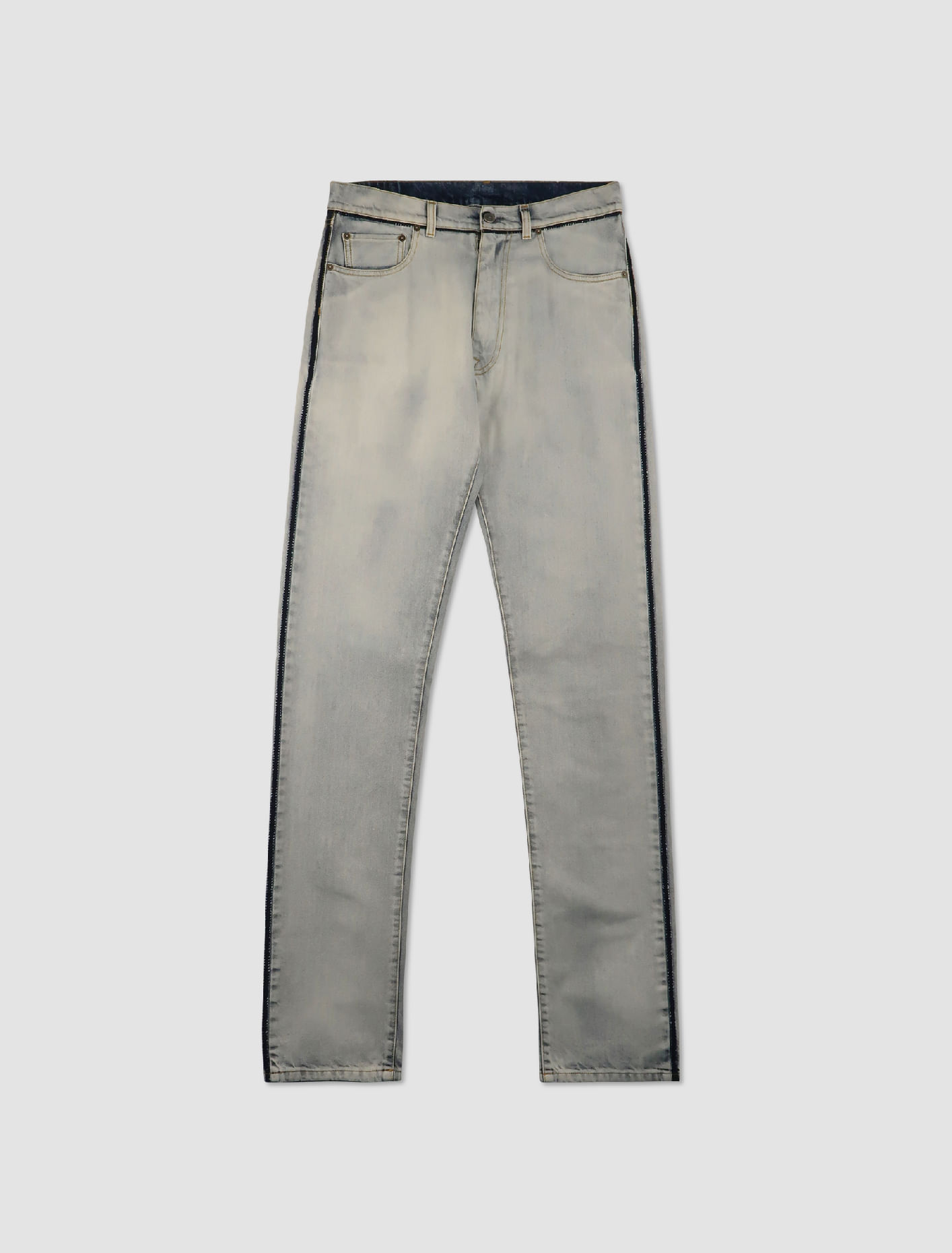 Shop Maison Margiela Five Pocket Pants In Bianco