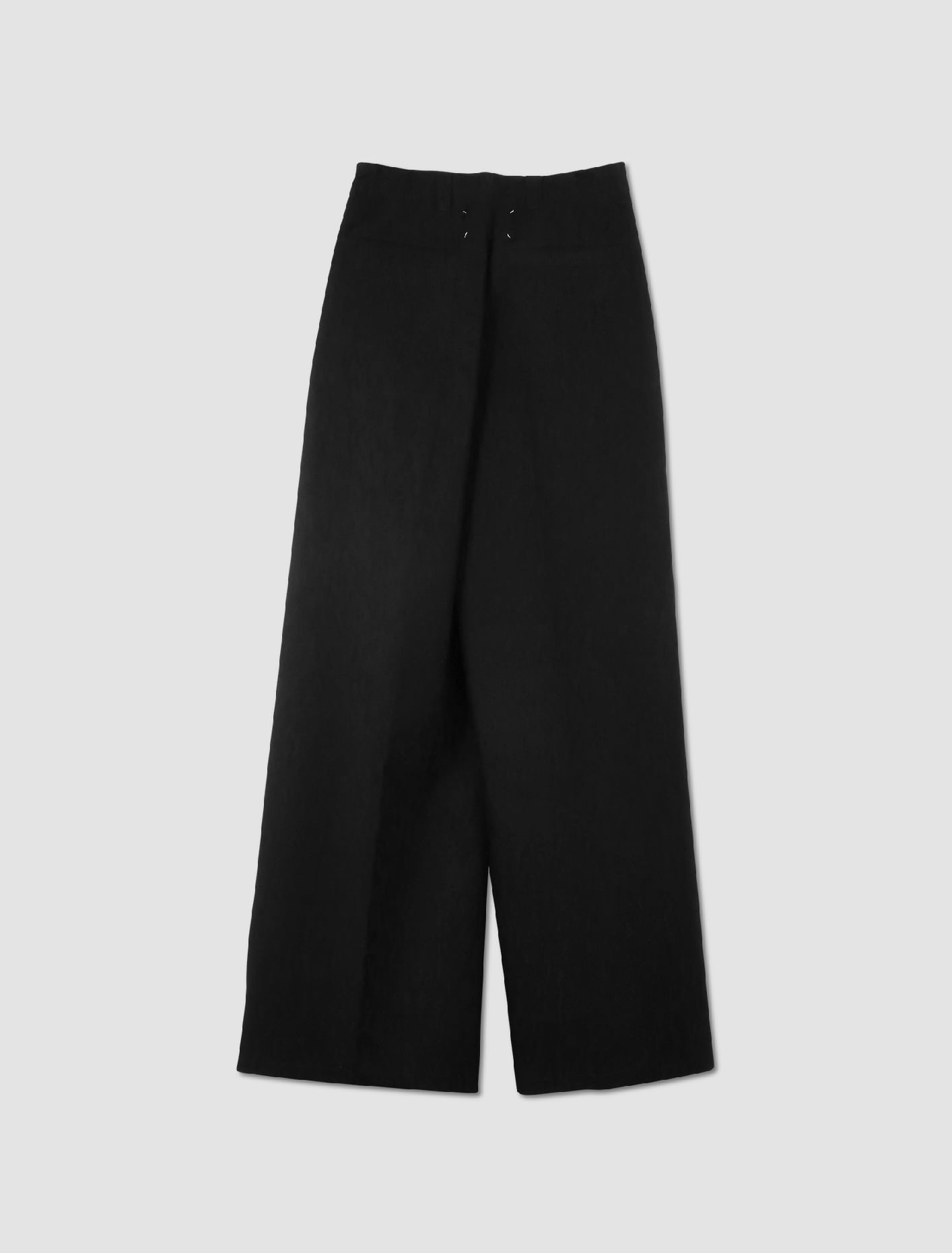 Shop Maison Margiela Wool Trousers In Nero