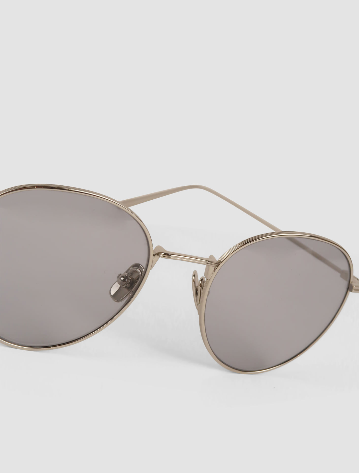 Shop Totême Rounds Sunglasses In Silver