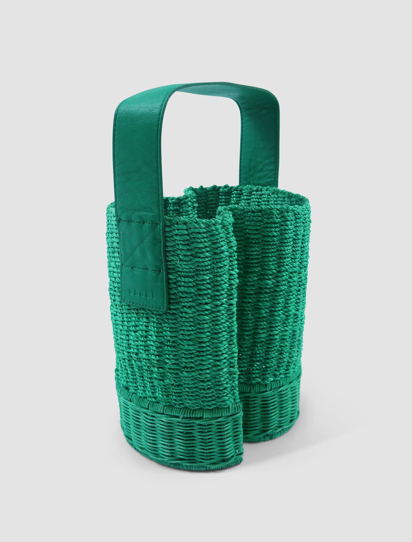 Shop Sacai Small S Basket Bag In Green