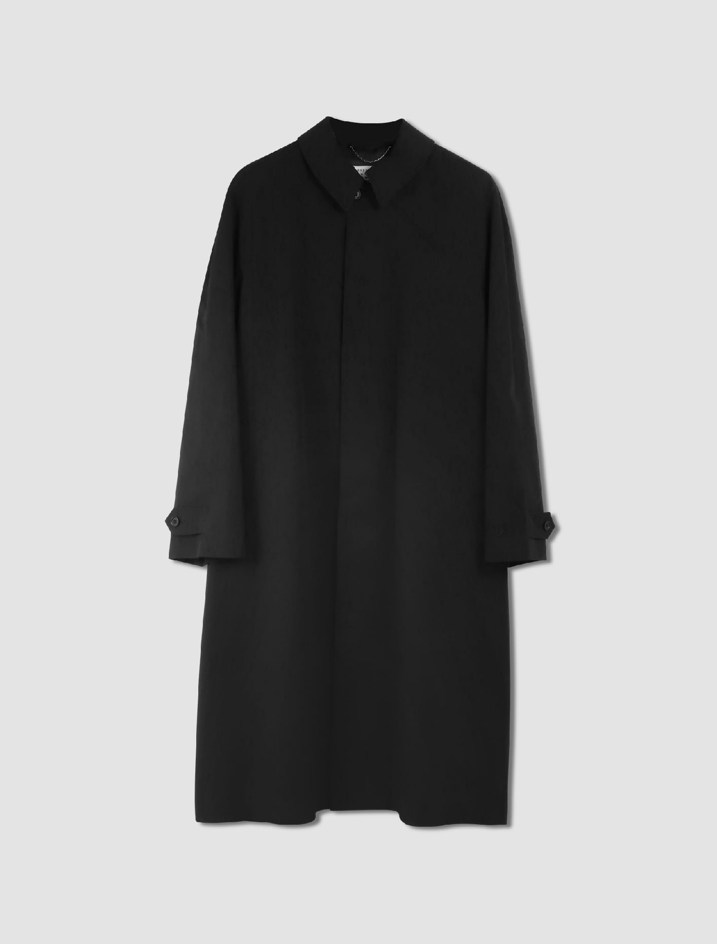 Shop Mm6 Maison Margiela Coat In Black