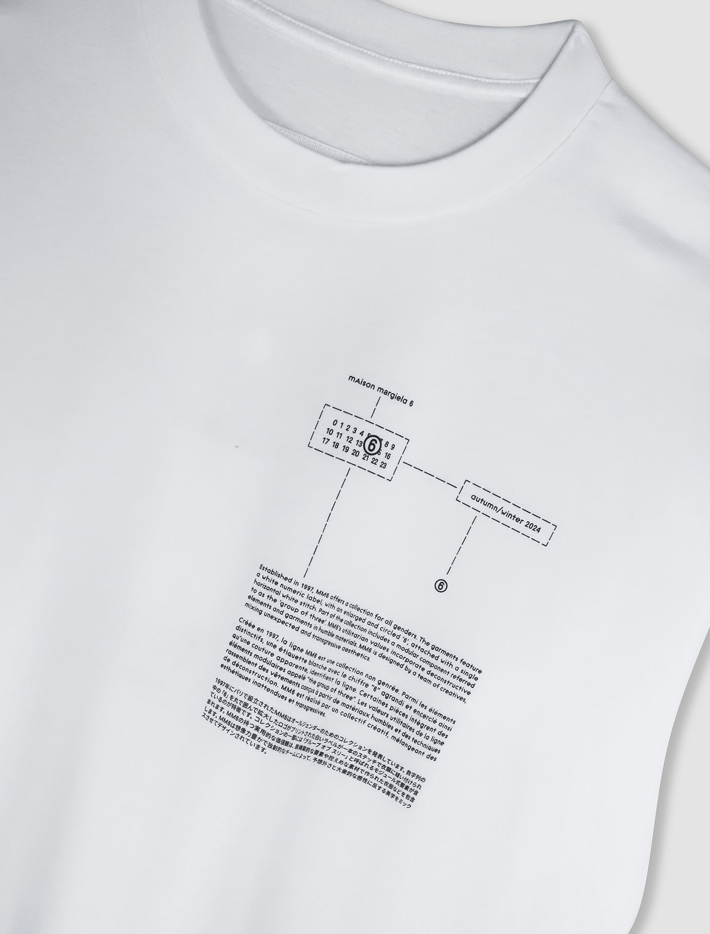 Shop Mm6 Maison Margiela T-shirt In White