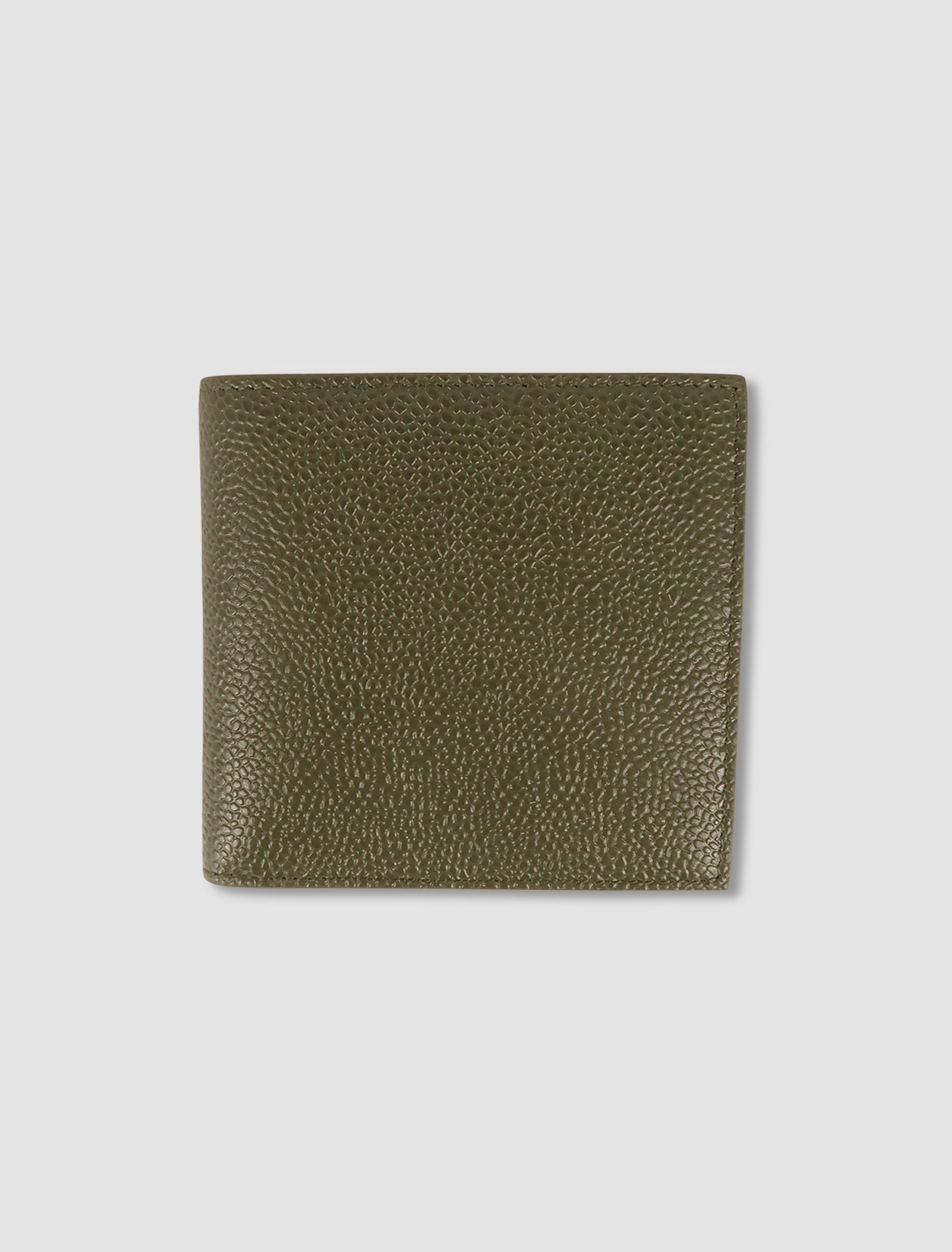 Shop Thom Browne Wallet With Retractable Coin Pocket In Dk Green